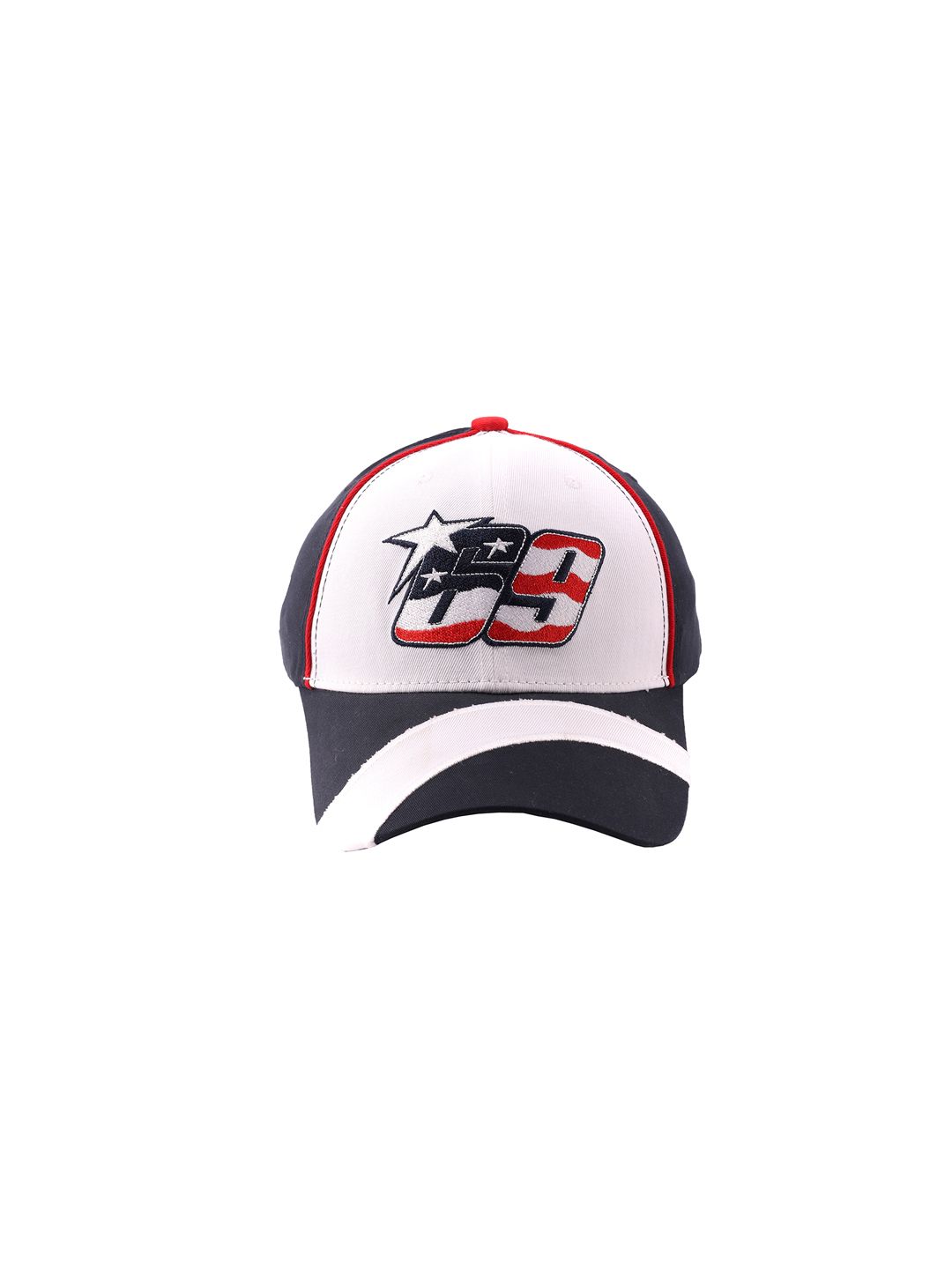 Cap Shap Unisex Navy Blue & White Colourblocked Baseball Cap Price in India