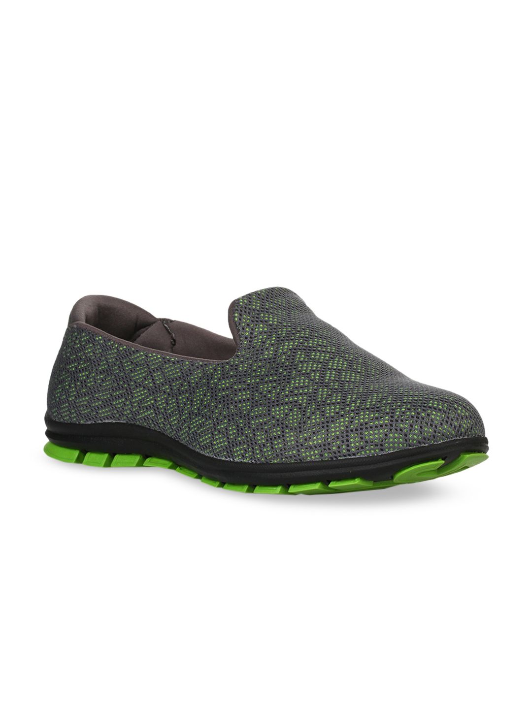 Liberty Women Green & Black Walking Shoes Price in India