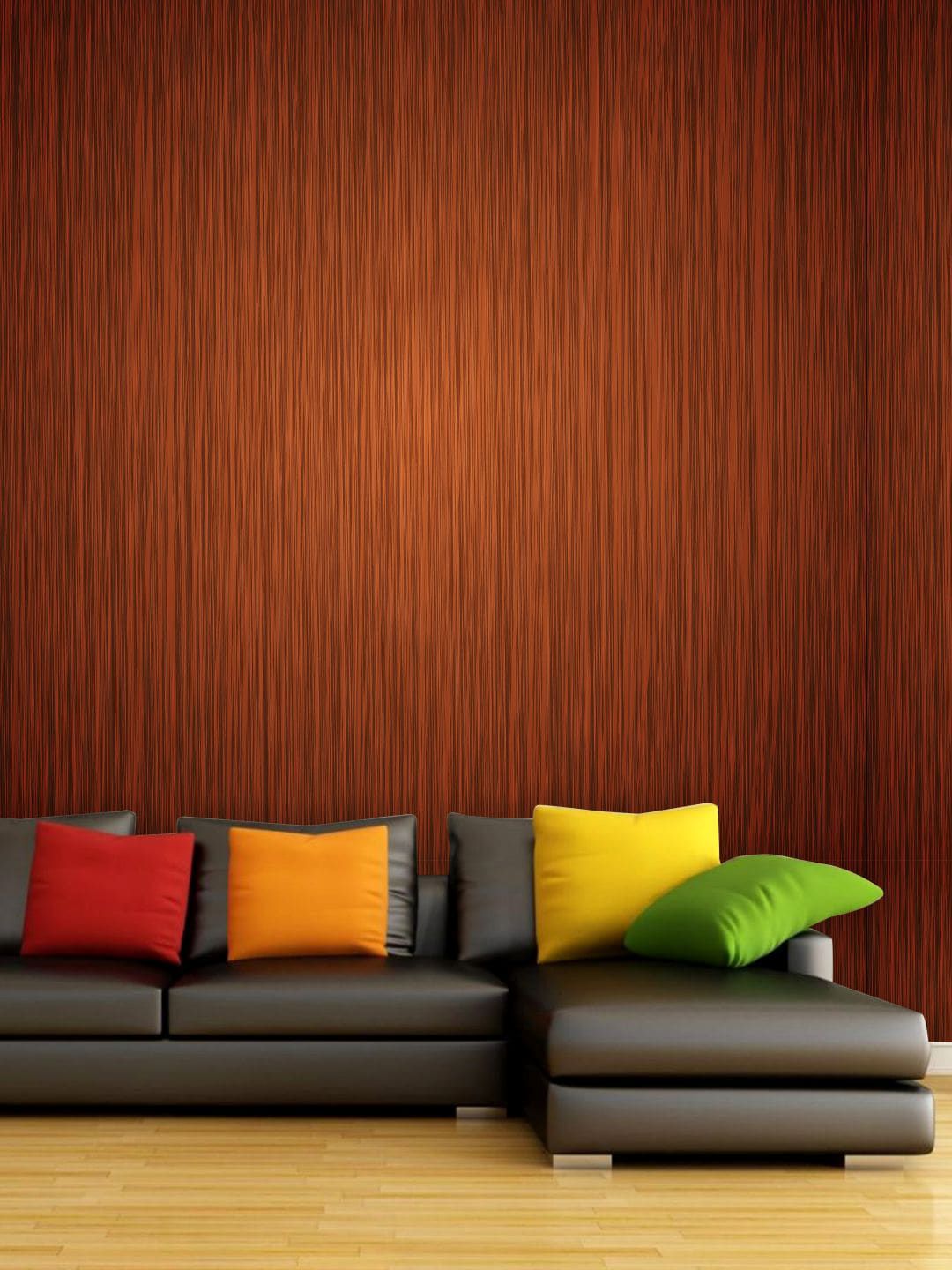 PAPER PLANE DESIGN Brown Abstract Waterproof Vinyl Wallpaper Price in India