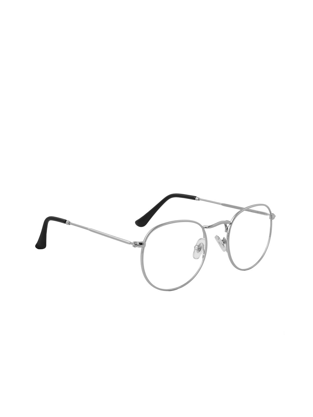 ROYAL SON Unisex Silver-Toned Solid Full Rim Oval Frames RS006SF Price in India