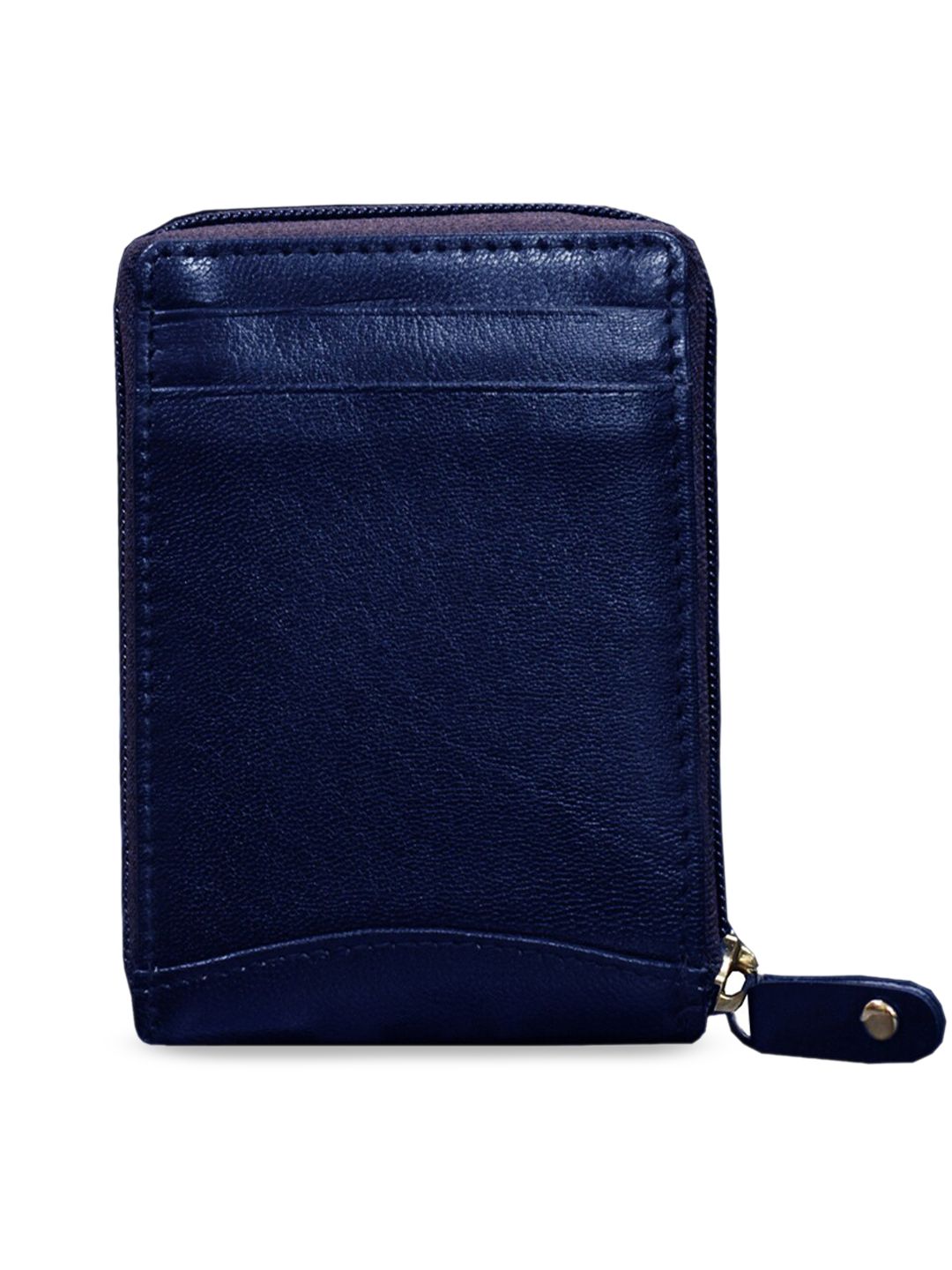 ABYS Unisex Blue Solid Genuine Leather Card Holder Price in India