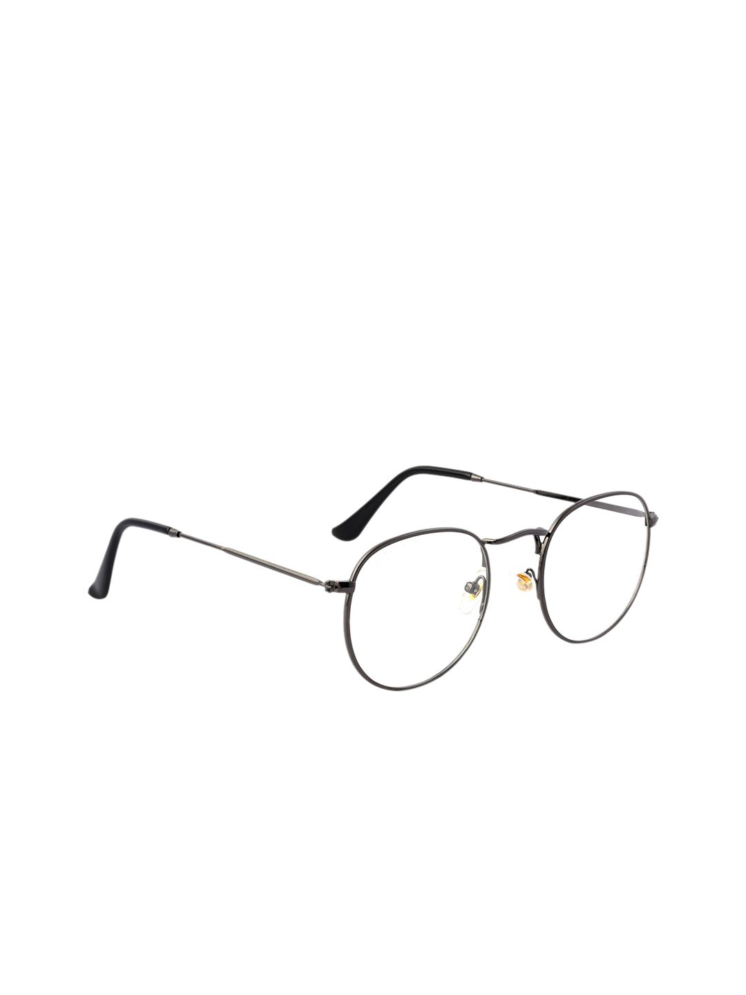 ROYAL SON Unisex Black Solid Full Rim Round Frames RS007SF Price in India