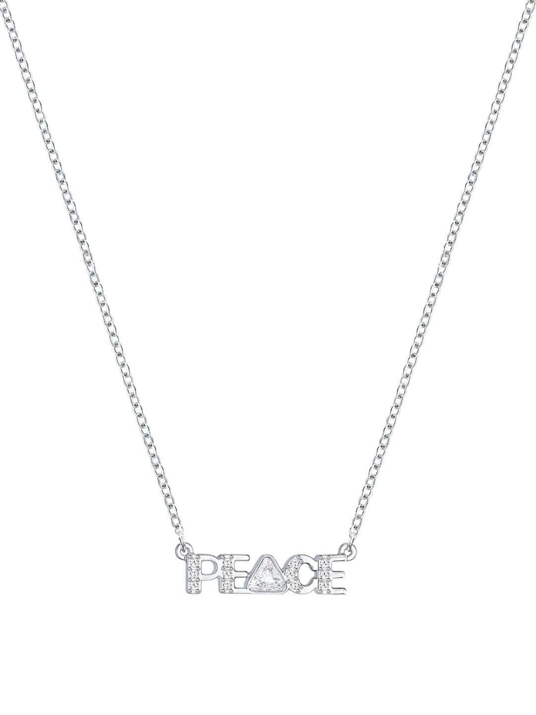 SWAROVSKI Rhodium-Plated Peace Admiration Necklace Price in India