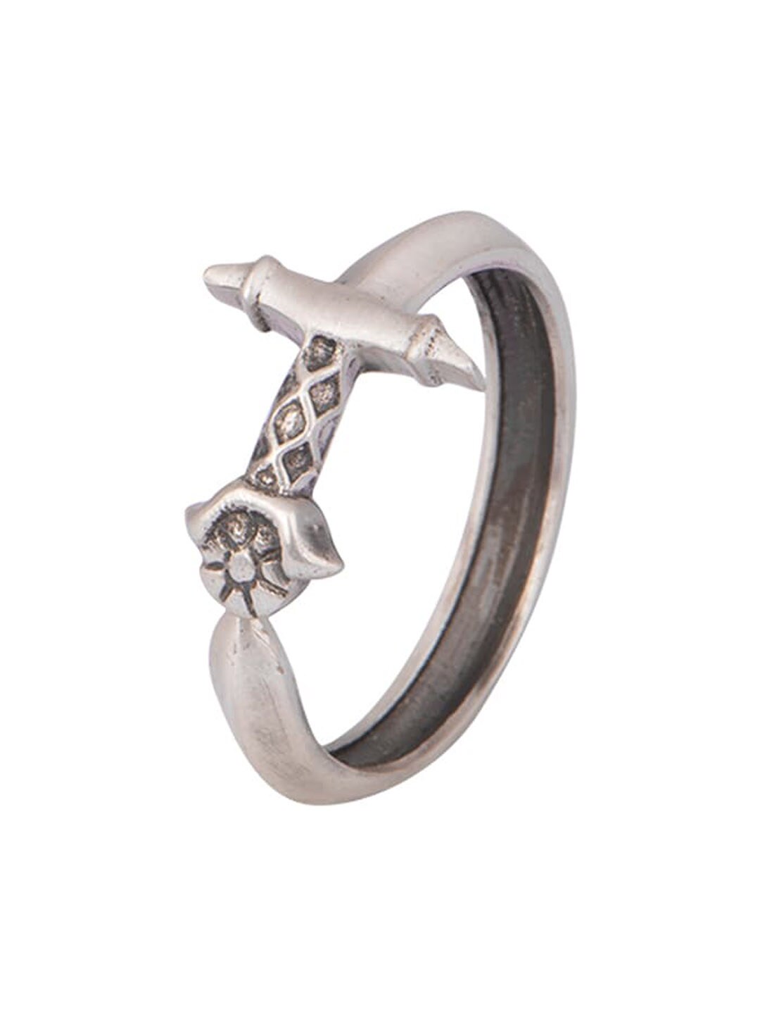 Masaba Silver-Plated The Oathkeeper Finger Ring Price in India