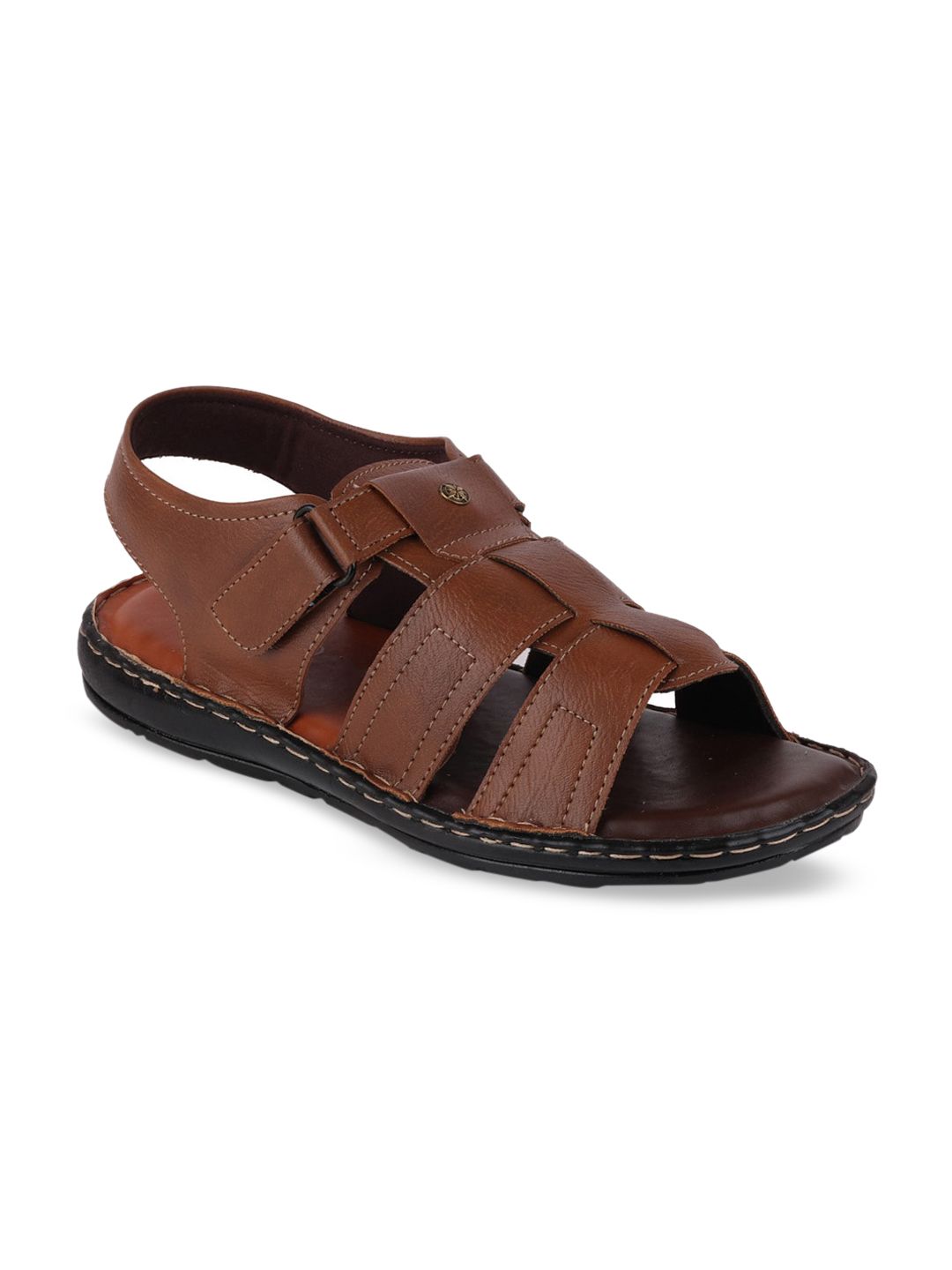 FAUSTO Men Brown Comfort Sandals