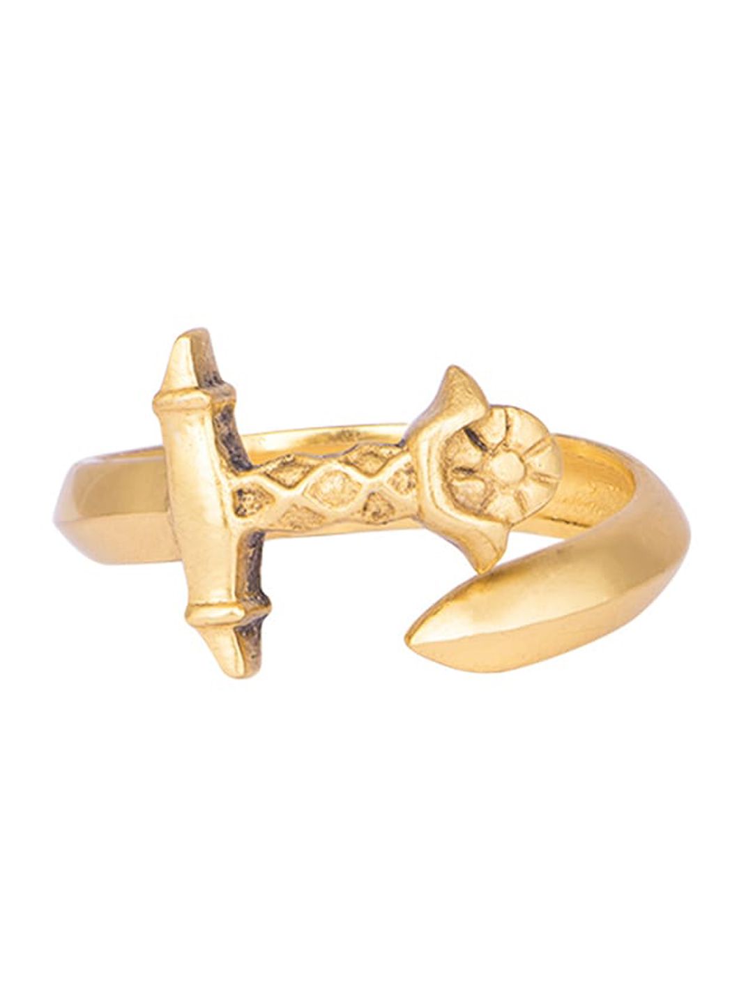 Masaba Gold-Plated The Oathkeeper Tribal Finger Ring Price in India
