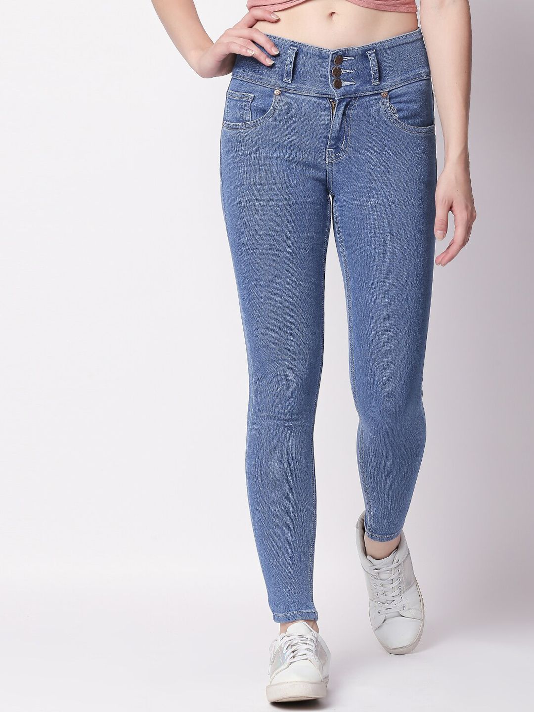 High Star Women Blue Slim Fit Jeans Price in India