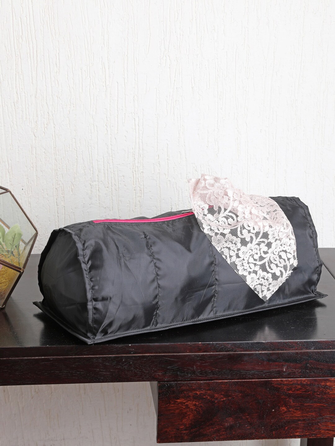 My Gift Booth Unisex Black Solid Waterproof Lingerie Pouch Price in India