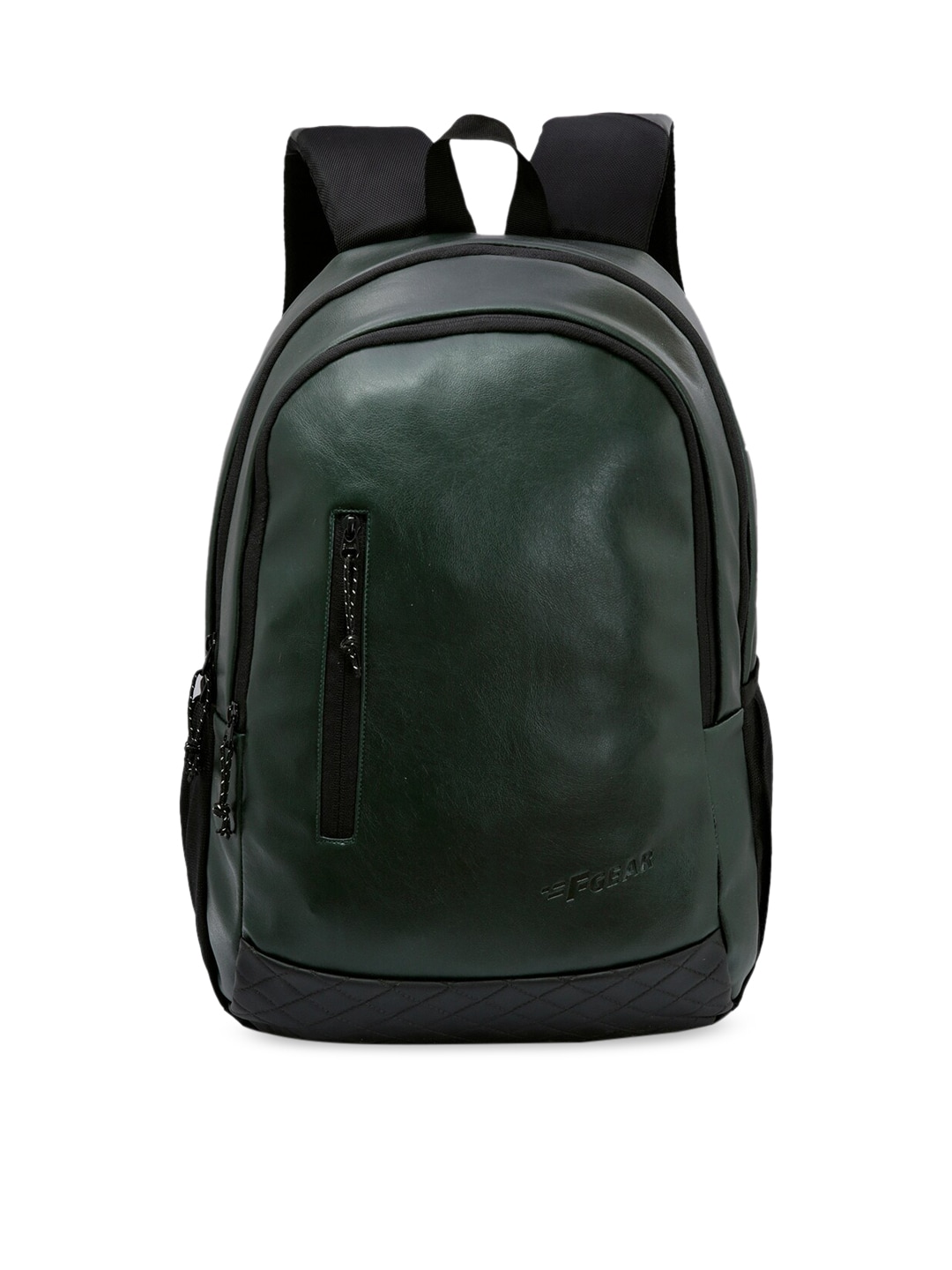 F Gear Adult Green & Black Colourblocked Backpack Price in India