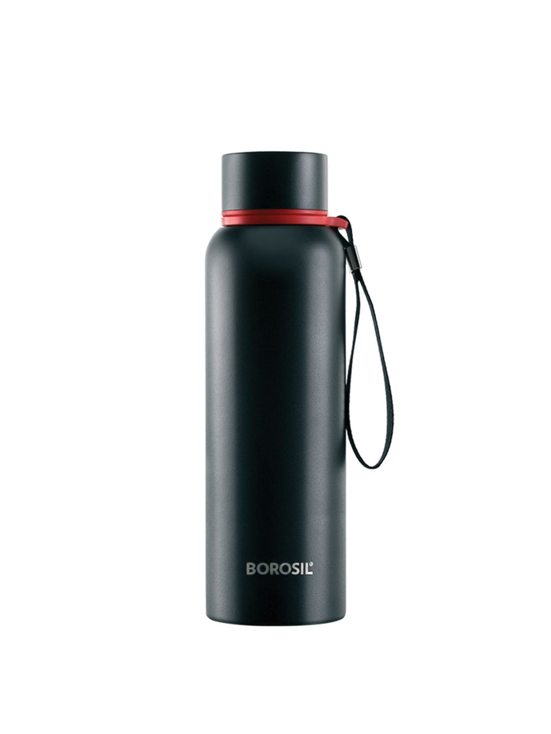 BOROSIL Unisex Black Hydra Trek Stainless Steel Vacuum Insulated Flask Water Bottle 500 ml Price in India