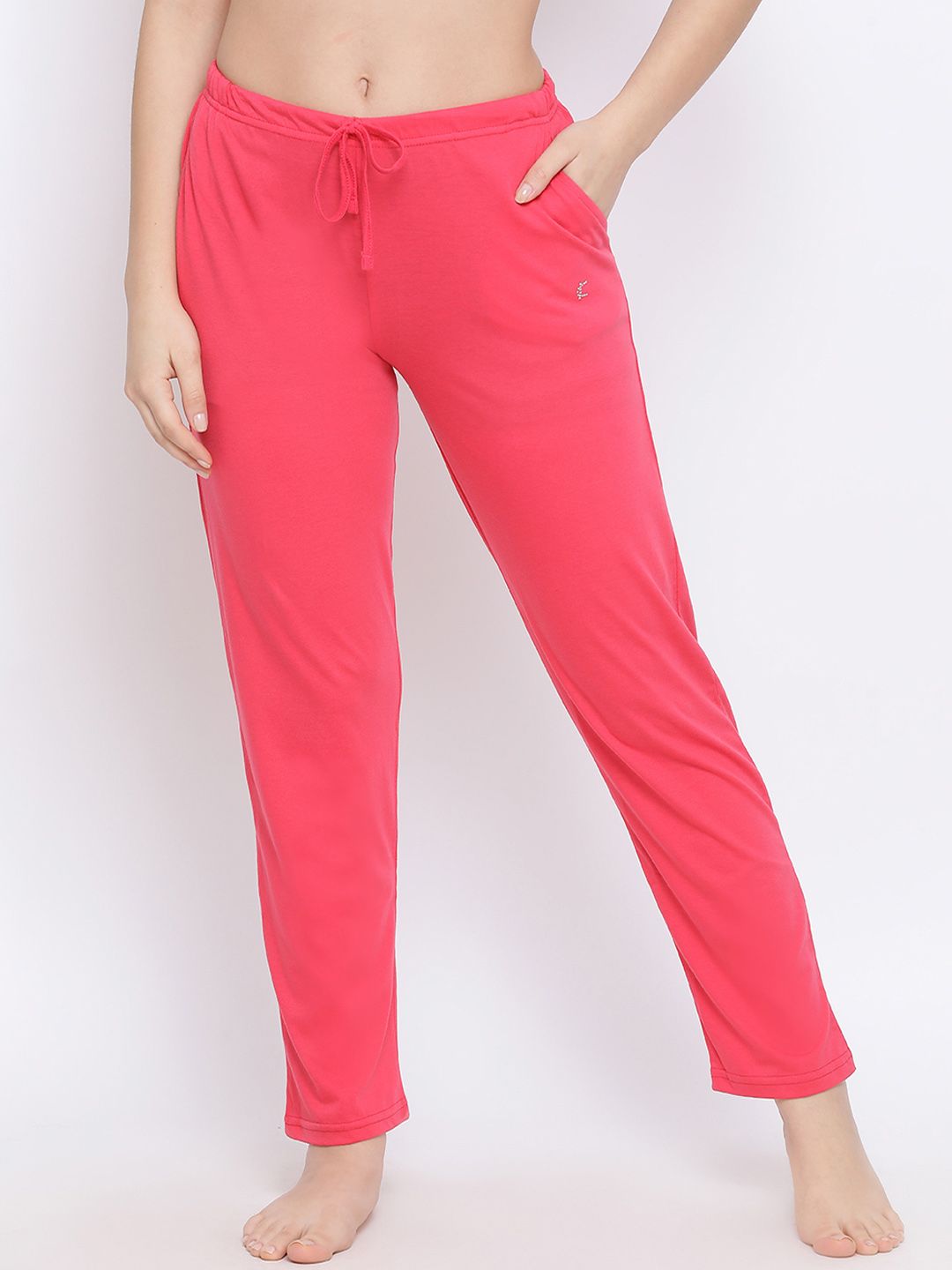 Kanvin Women Pink Solid Lounge Pants Price in India