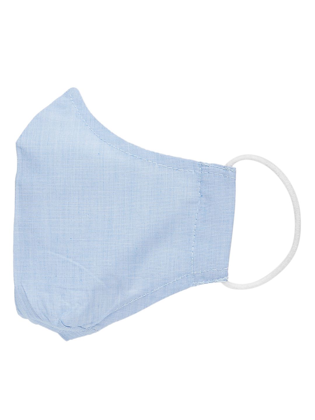 Imfashini Women Blue Solid 2-Ply Reusable Cloth Masks Price in India