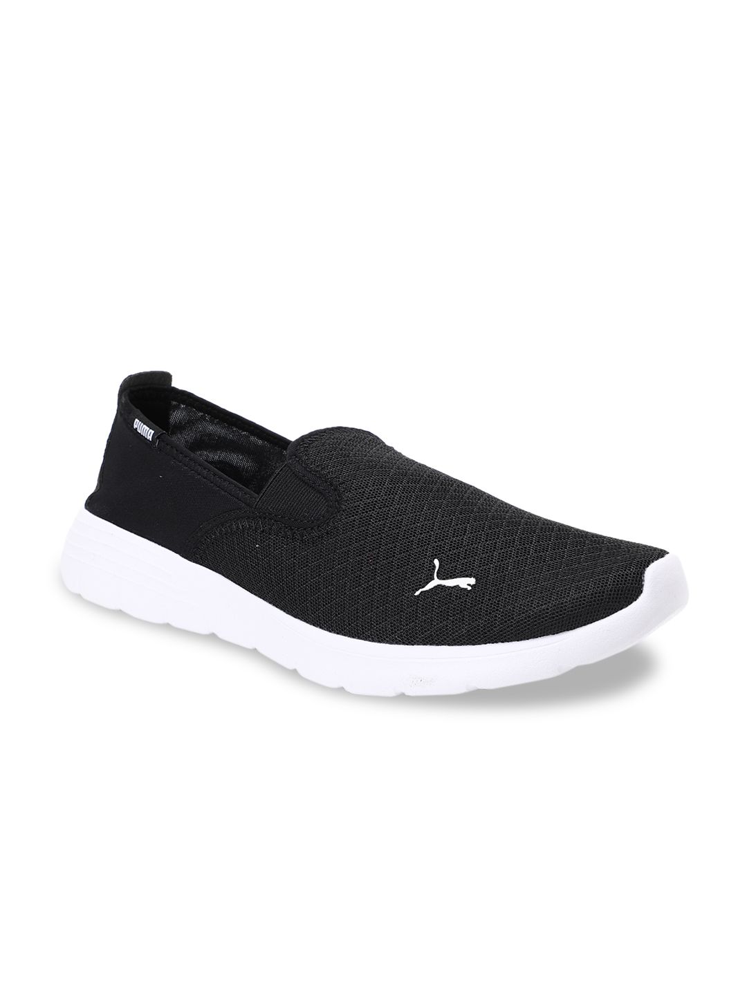 Puma Unisex Black Slip-On Sneakers