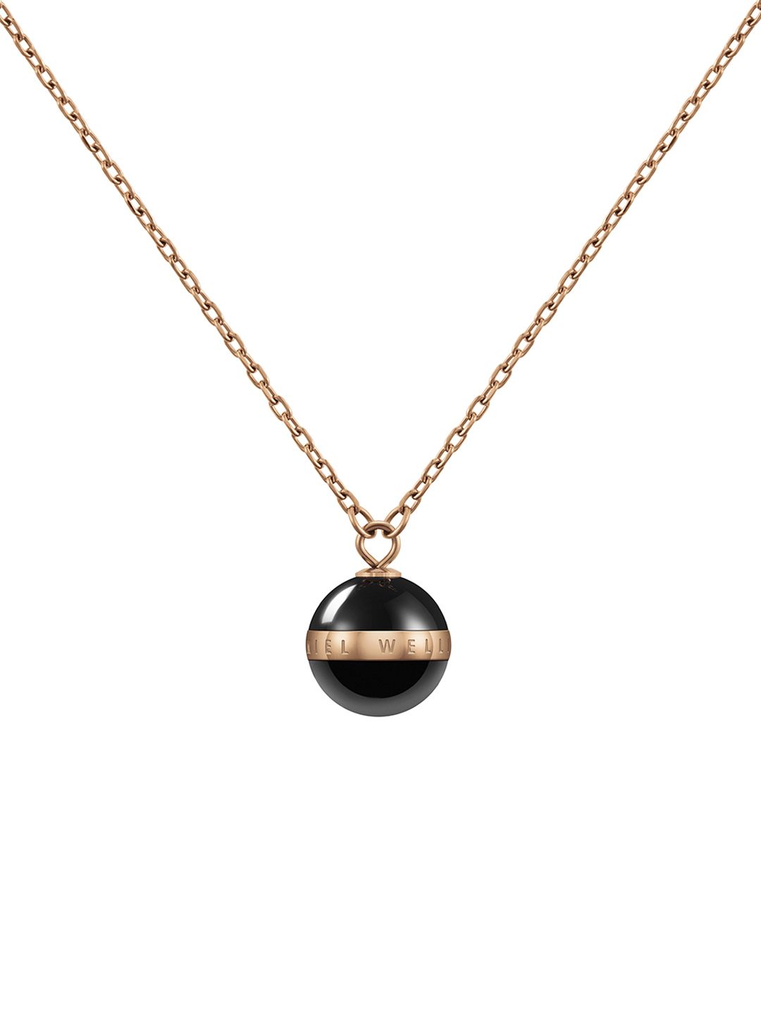 Daniel Wellington Rose-Gold-Plated & Black Aspiration Necklace Price in India