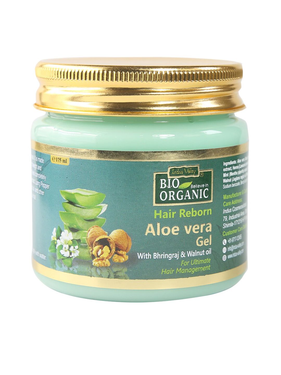 Indus Valley Bio Organic Hair Reborn Aloevera Gel with Bhringraj & Walnut oil Price in India