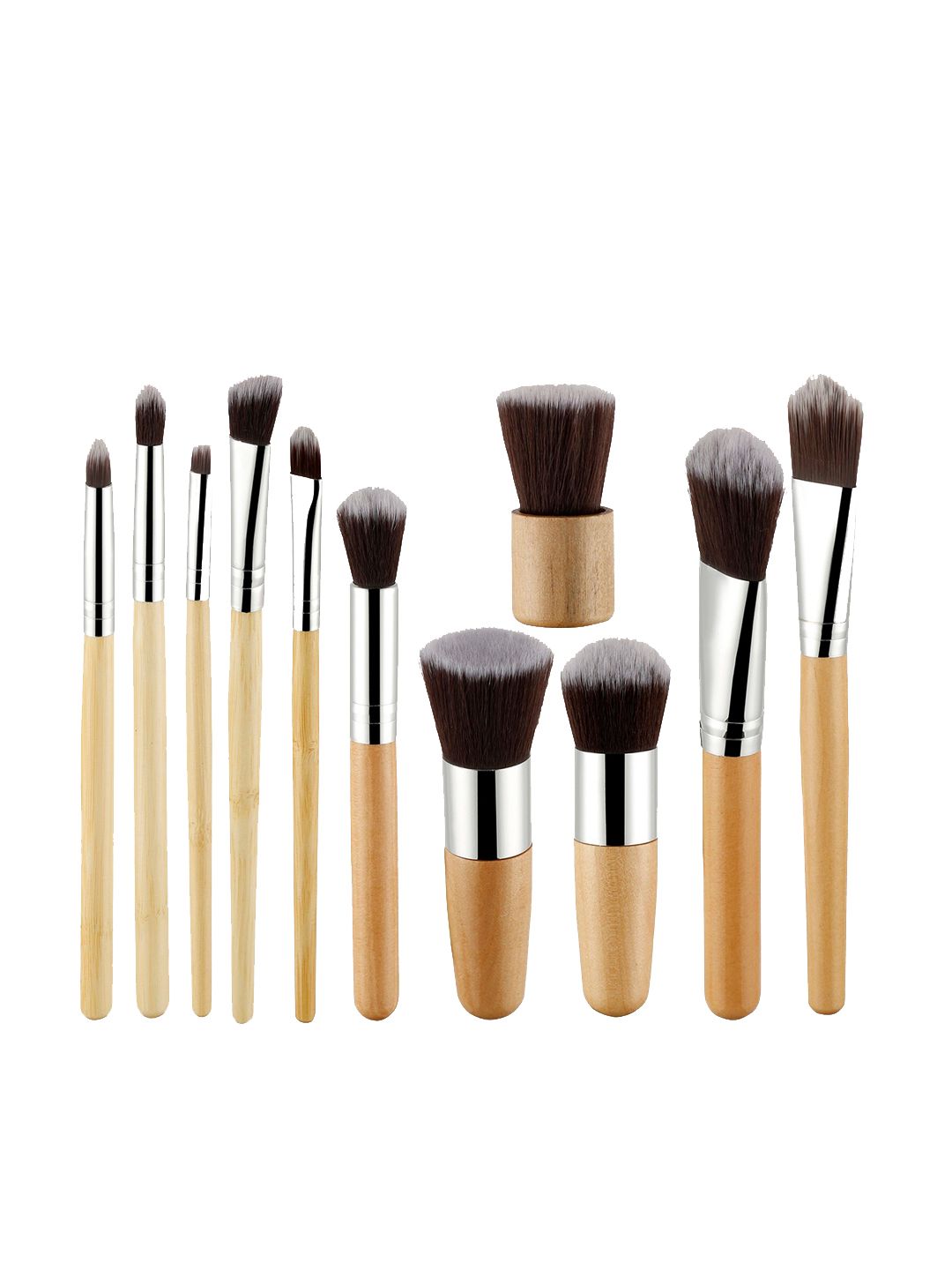 Beaute Secrets Professional Makeup Brushes - Set of 11 - Beige Price in India