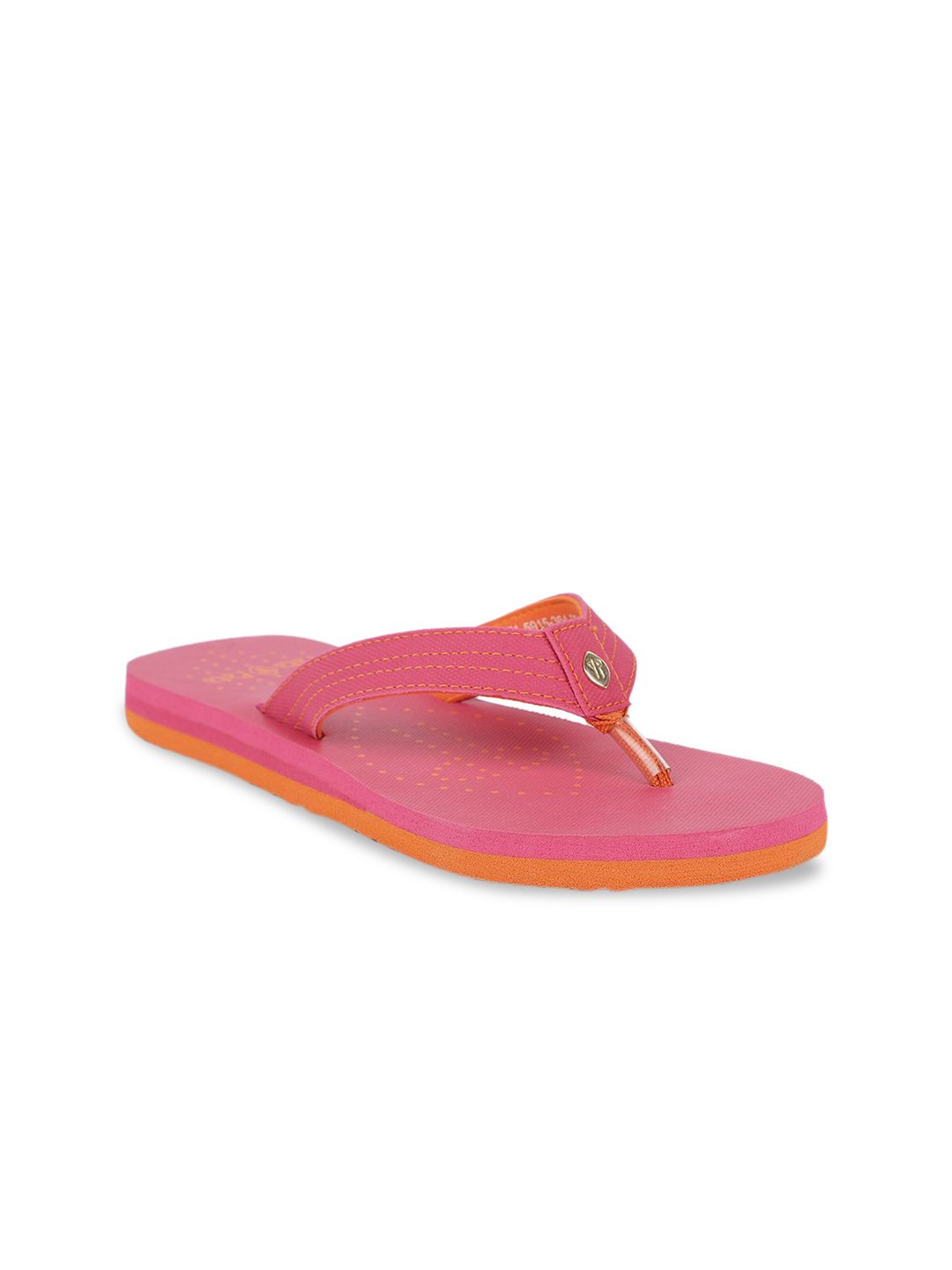 Bata Women Pink Solid Thong Flip-Flops Price in India