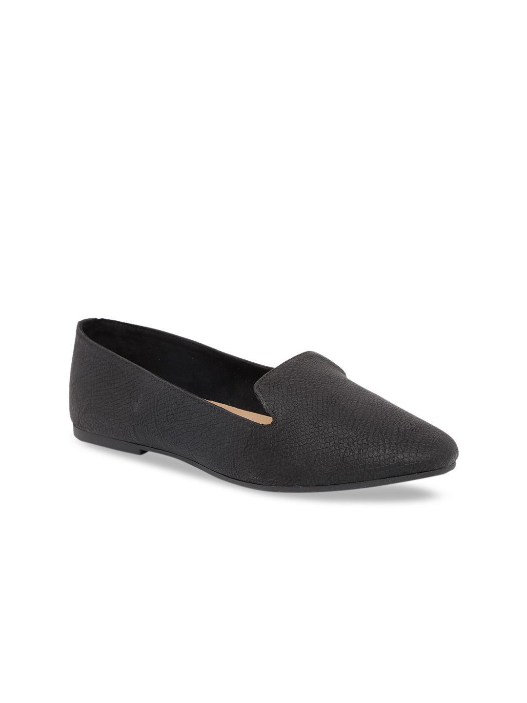 Call It Spring Women Black Solid Ballerinas