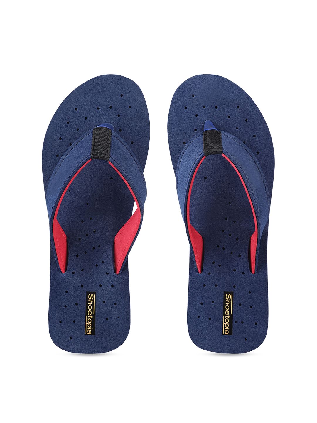 Shoetopia Women Blue Solid Thong Flip-Flops Price in India