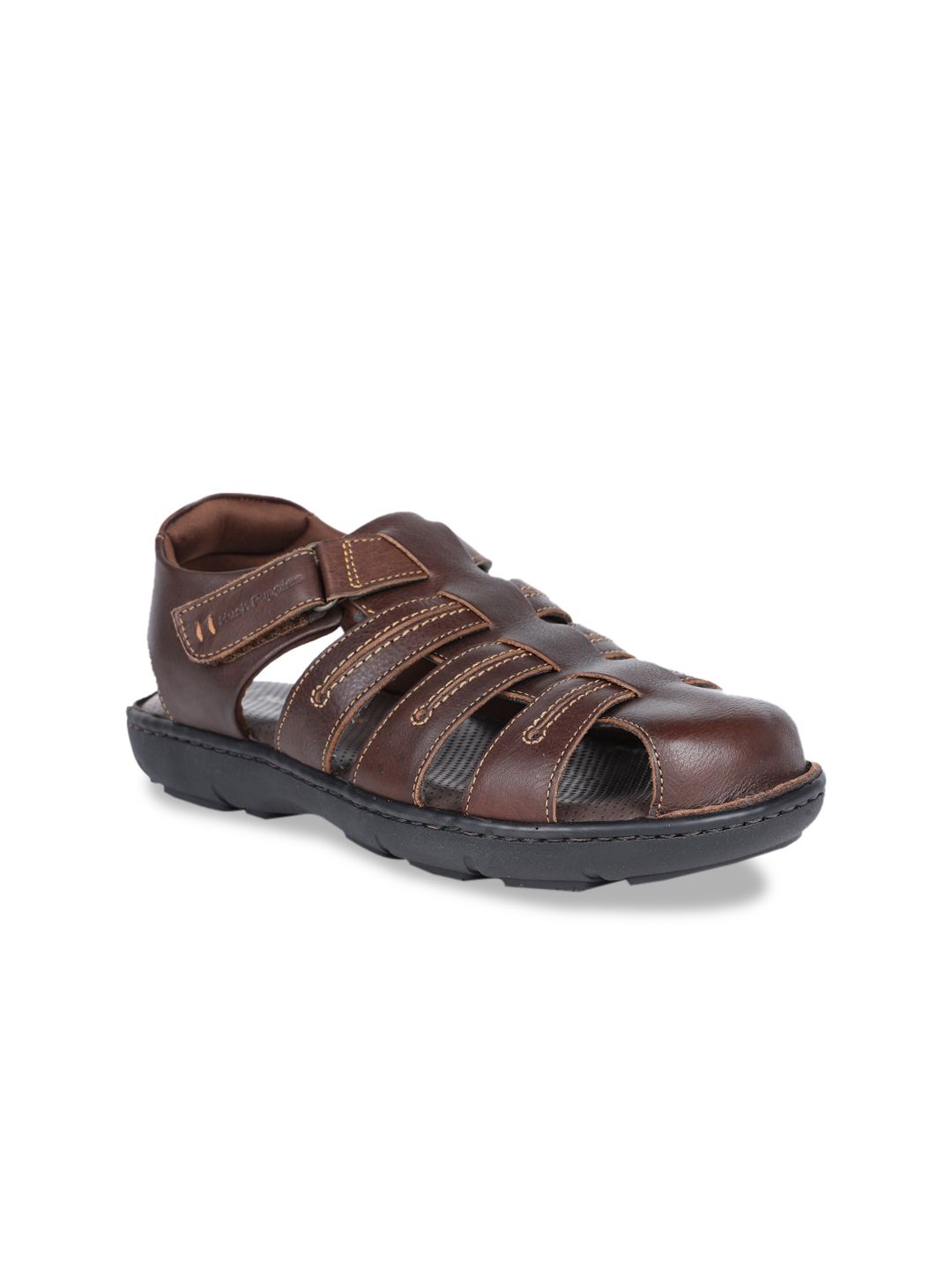 Hush Puppies Hush Puppies Men Brown Leather Sandals