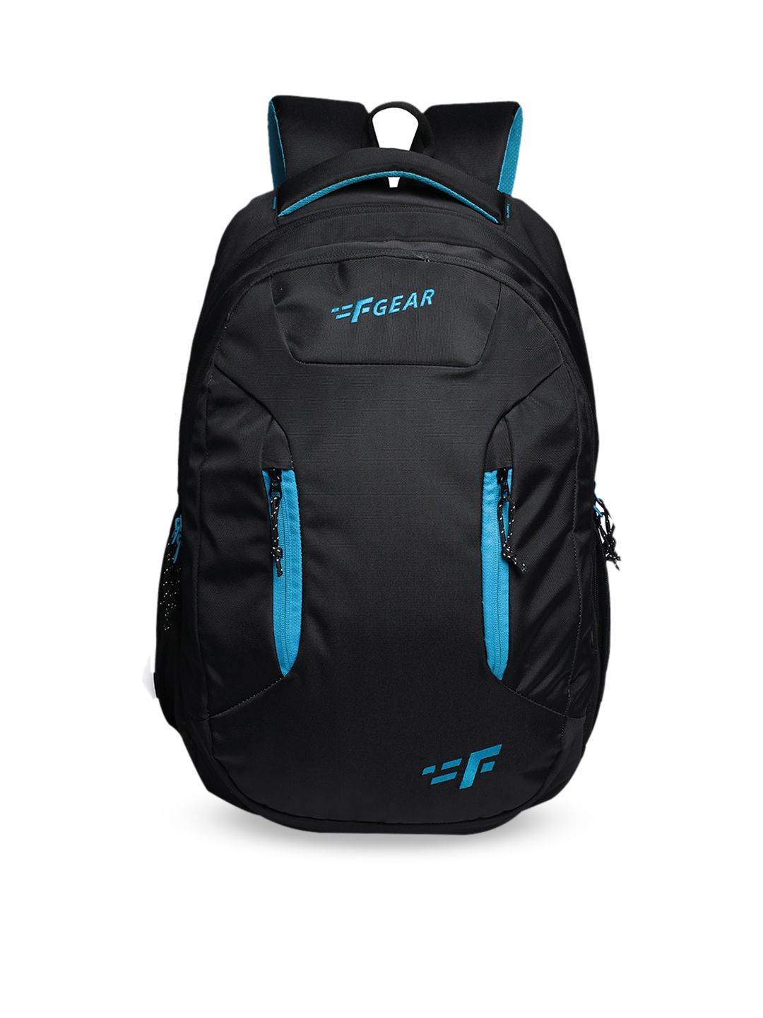 F Gear Unisex Black & Blue Solid Backpack Price in India
