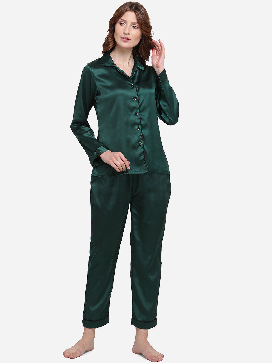 Smarty Pants Women Green Night suit Price in India
