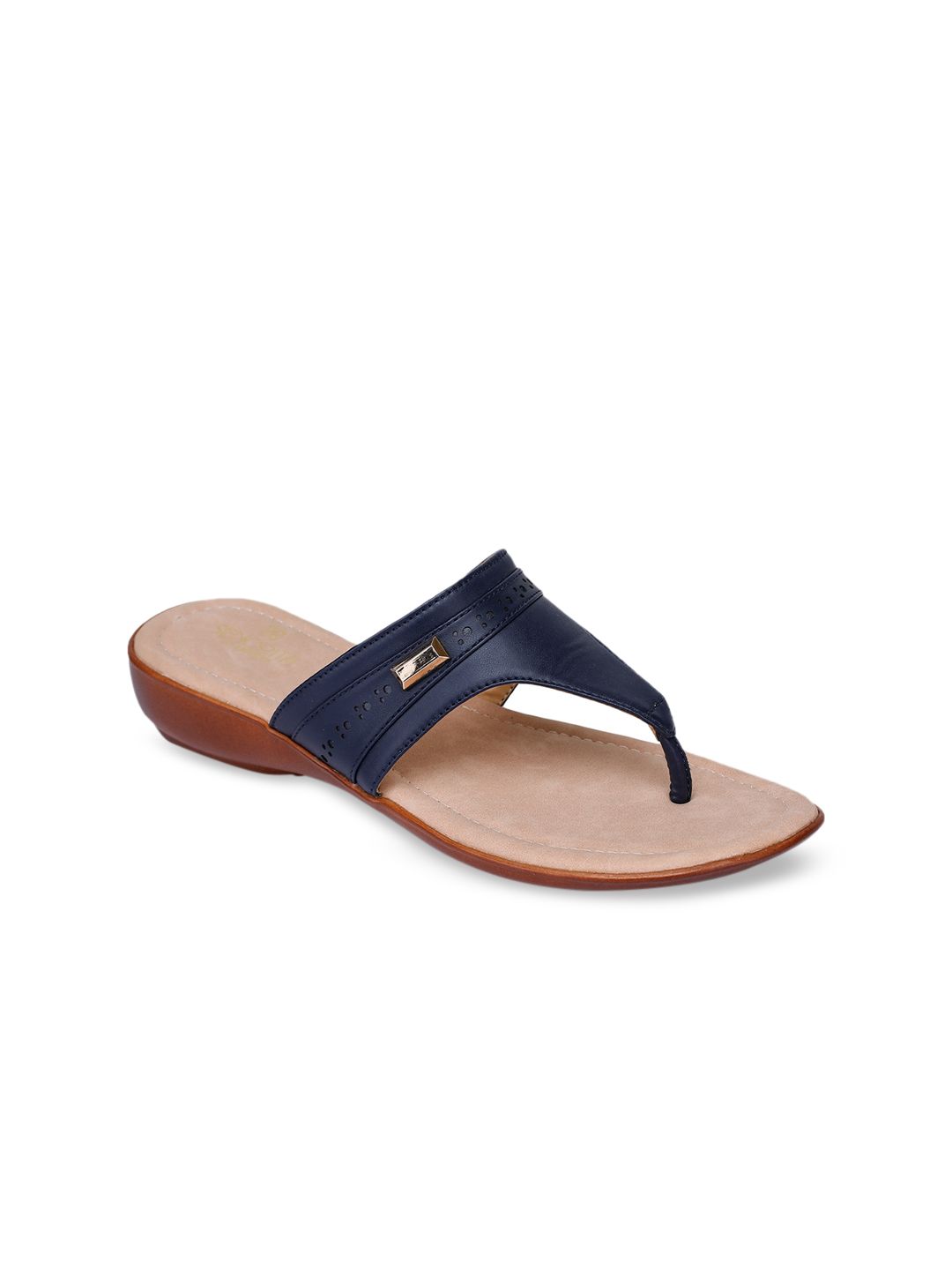 Liberty Women Blue Solid Thong Flip-Flops Price in India