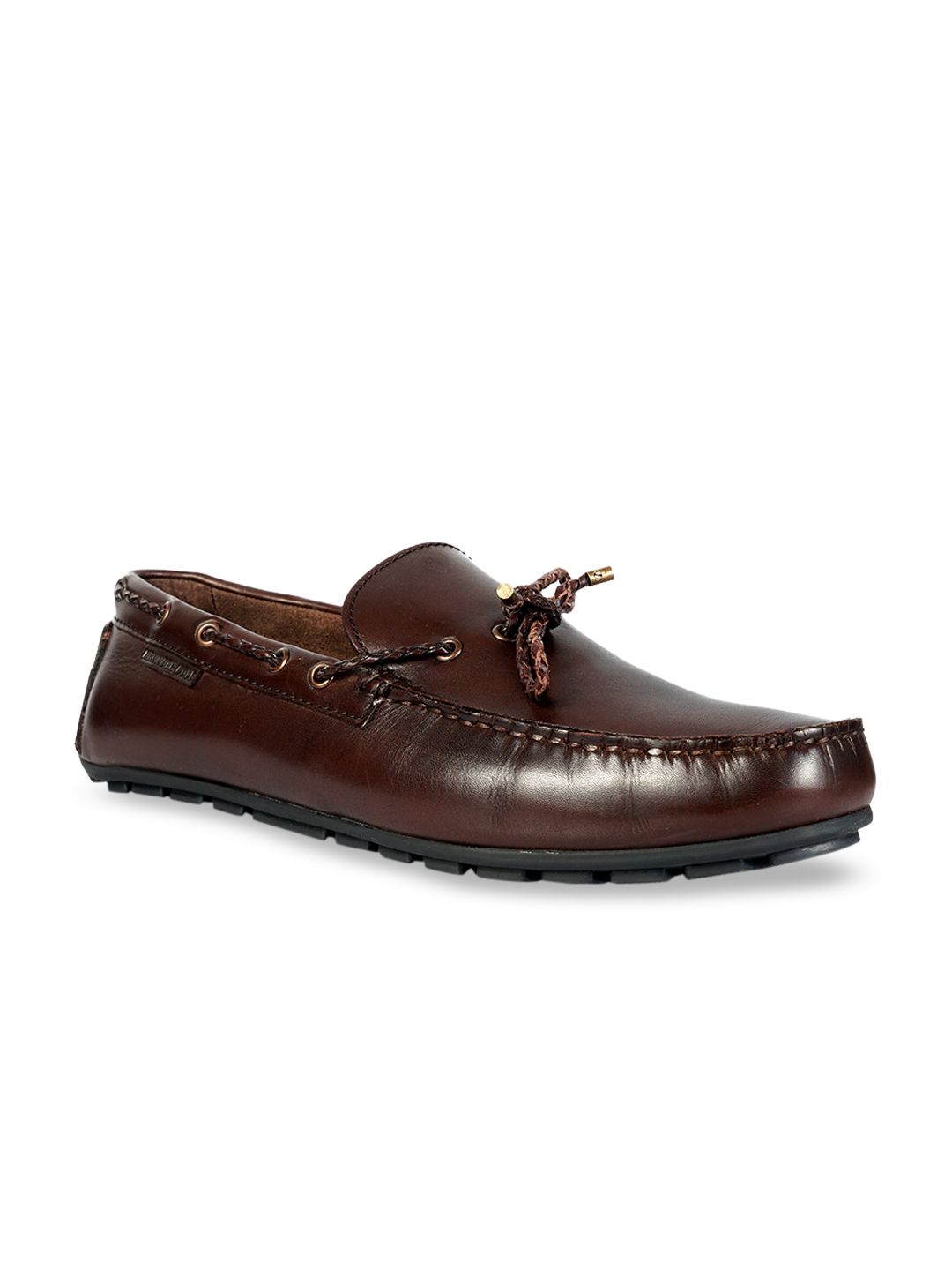 Kenneth Cole Men Brown Solid Leather Formal Loafers