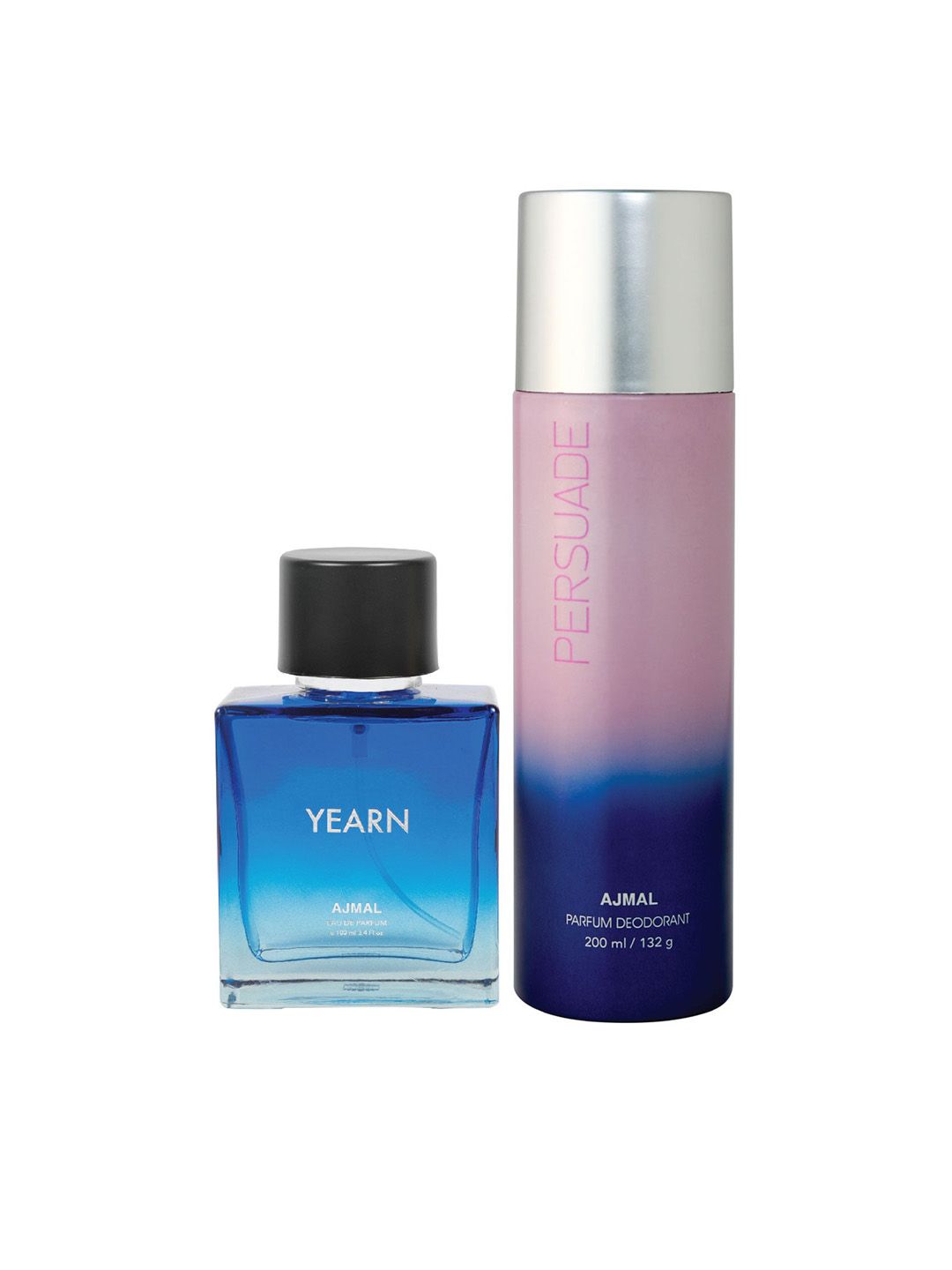 Ajmal Unisex Set of 2 Yearn EDP Perfume for Skin 100ml & Persuade Deodorant Spray 200ml Price in India
