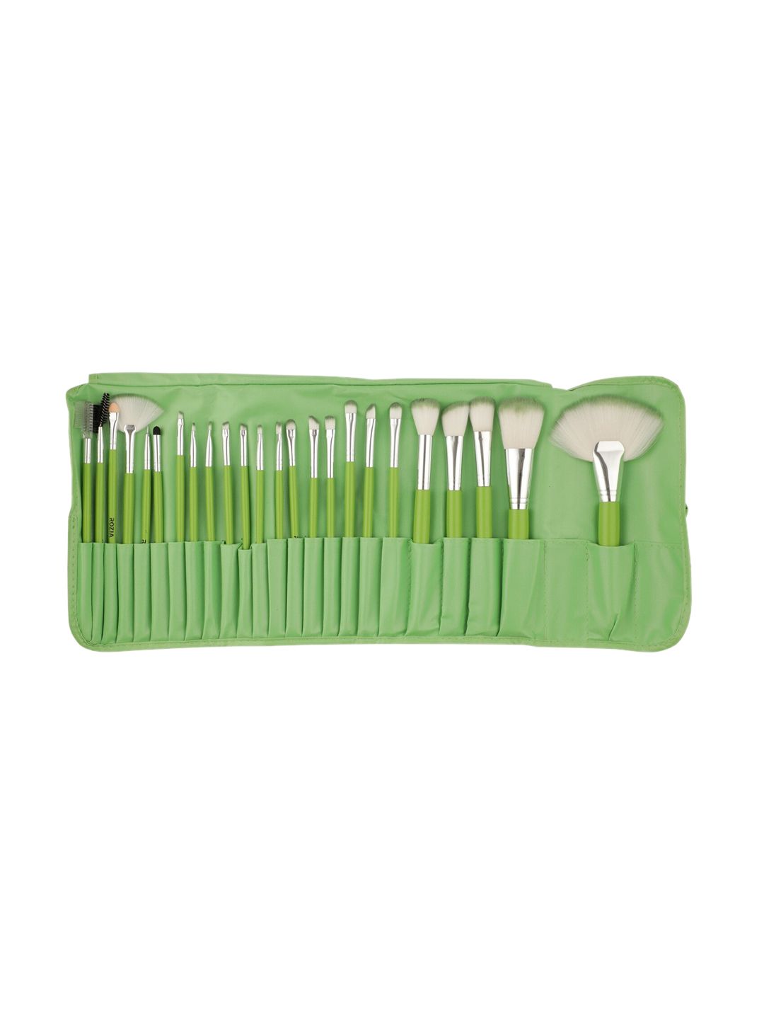 Rozia Makeup Brushes - Set of 24 - Neon Green Price in India