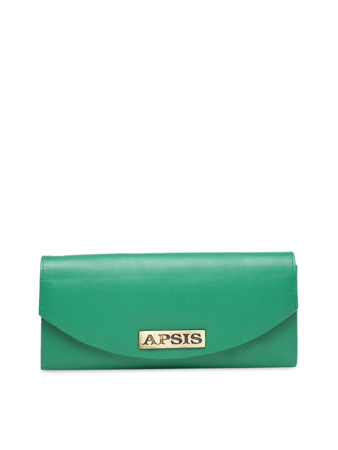 Apsis Women Green Solid Two Fold Wallet Price in India