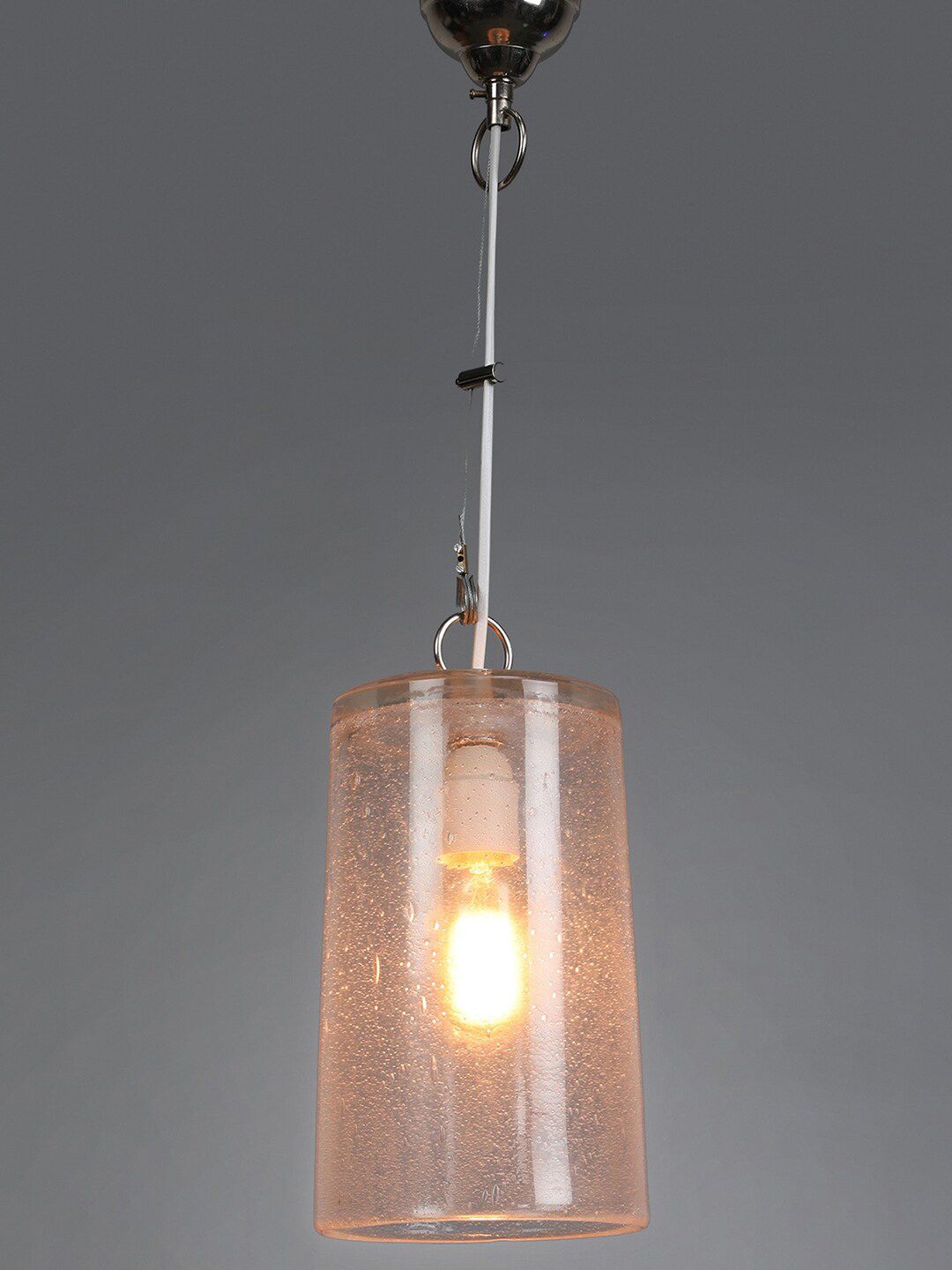 THE LIGHT STORE Transparent Solid Pendant Lamp Price in India