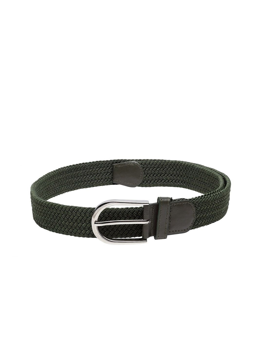 Apsis Unisex Green Braided Belt Price in India