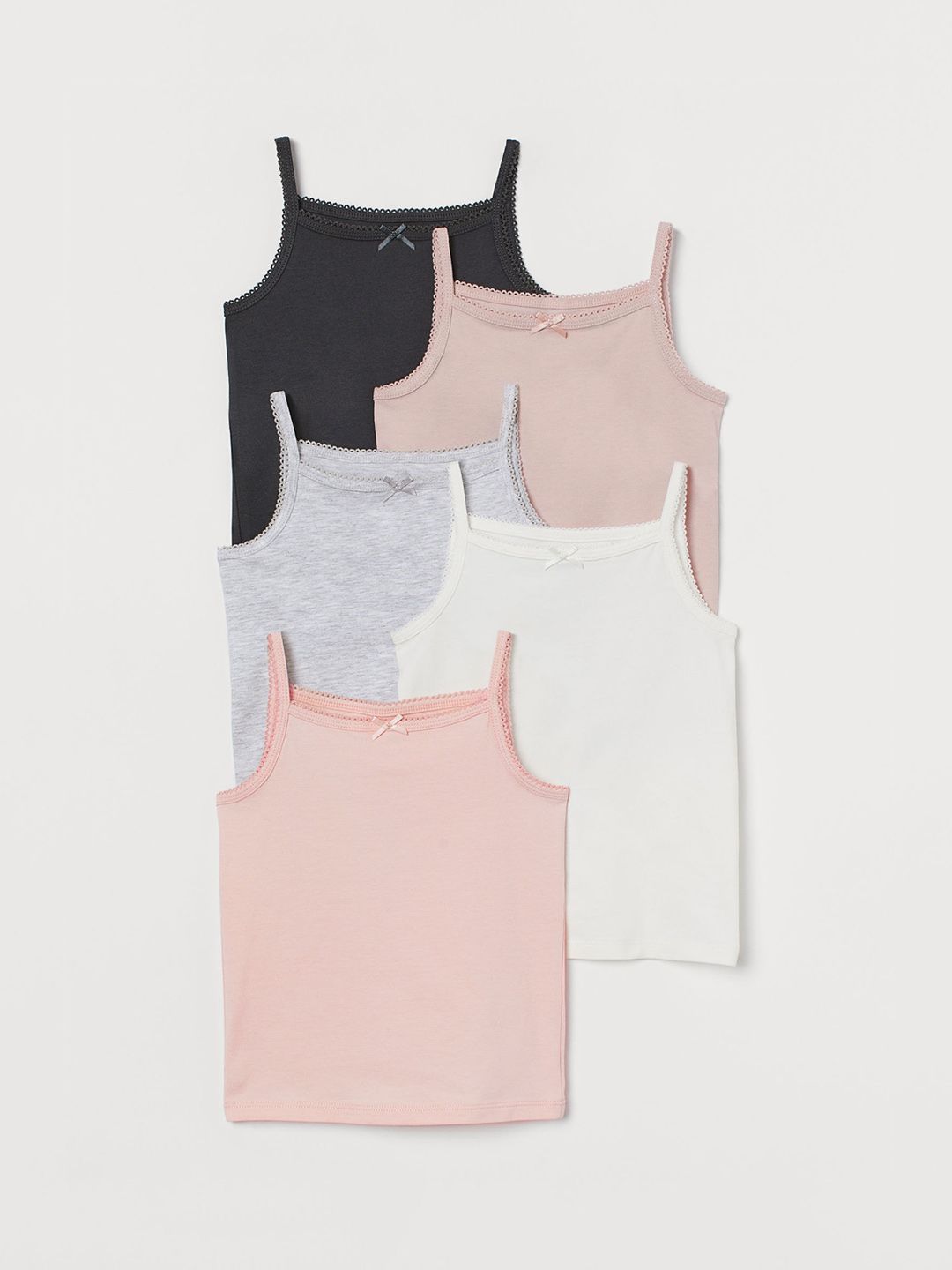 H&M Girls 5-Pack Jersey Vest Tops Price in India