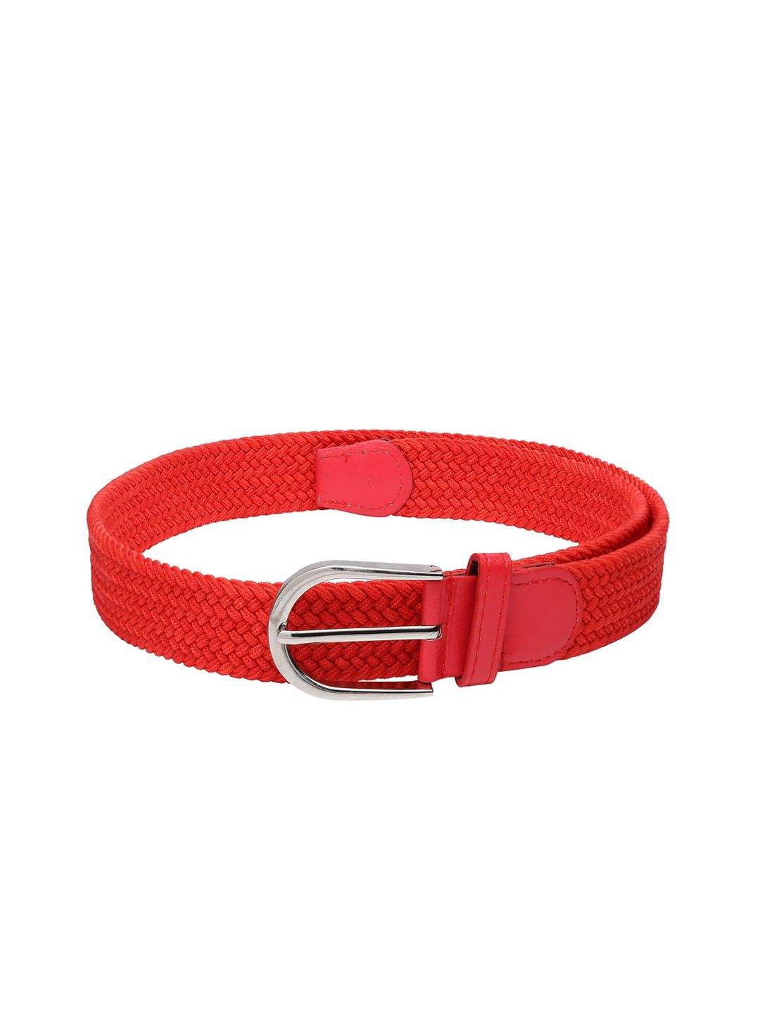 Apsis Unisex Red Braided Belt Price in India