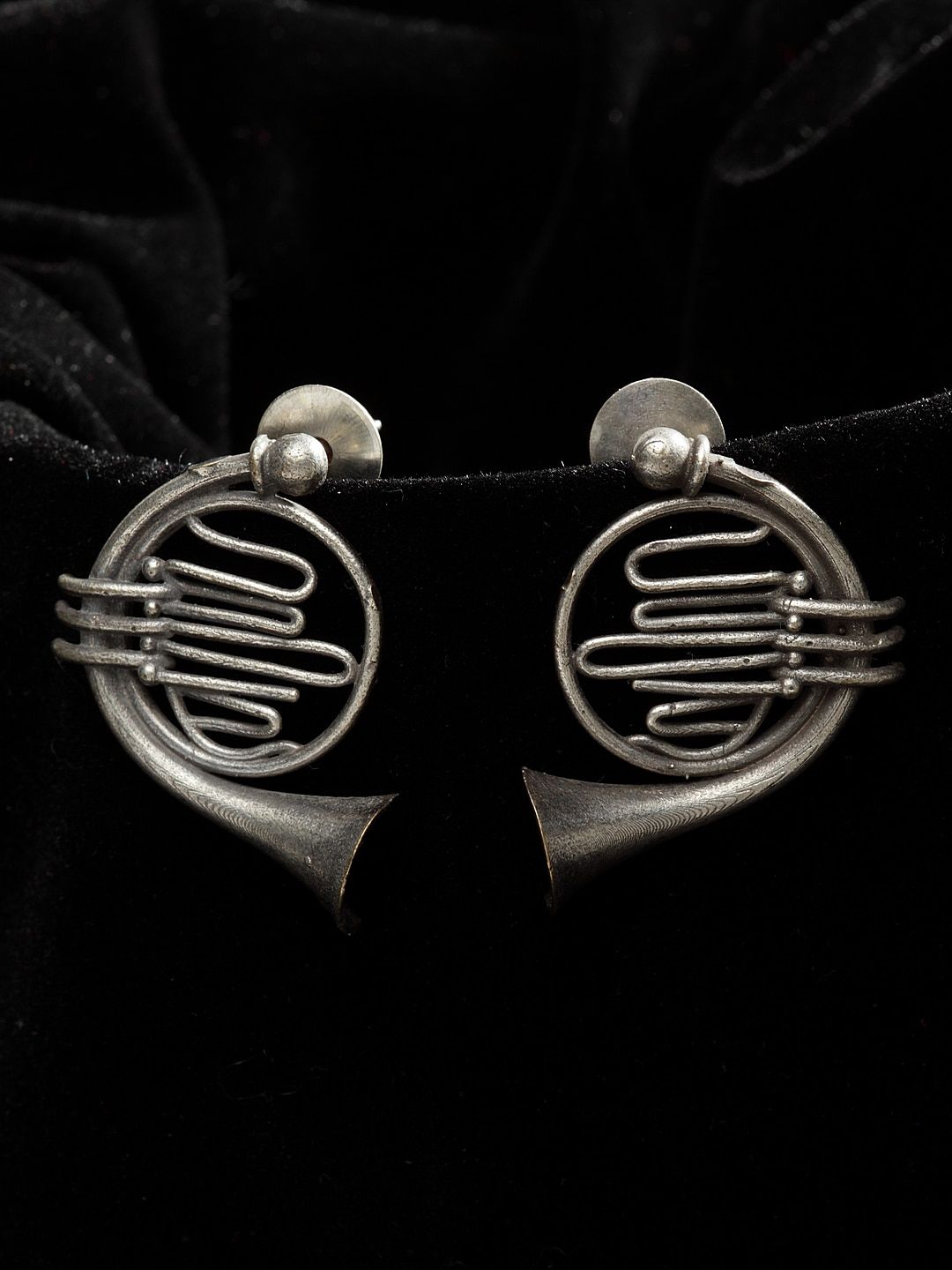 PANASH Silver-Plated Quirky Drop Earrings Price in India