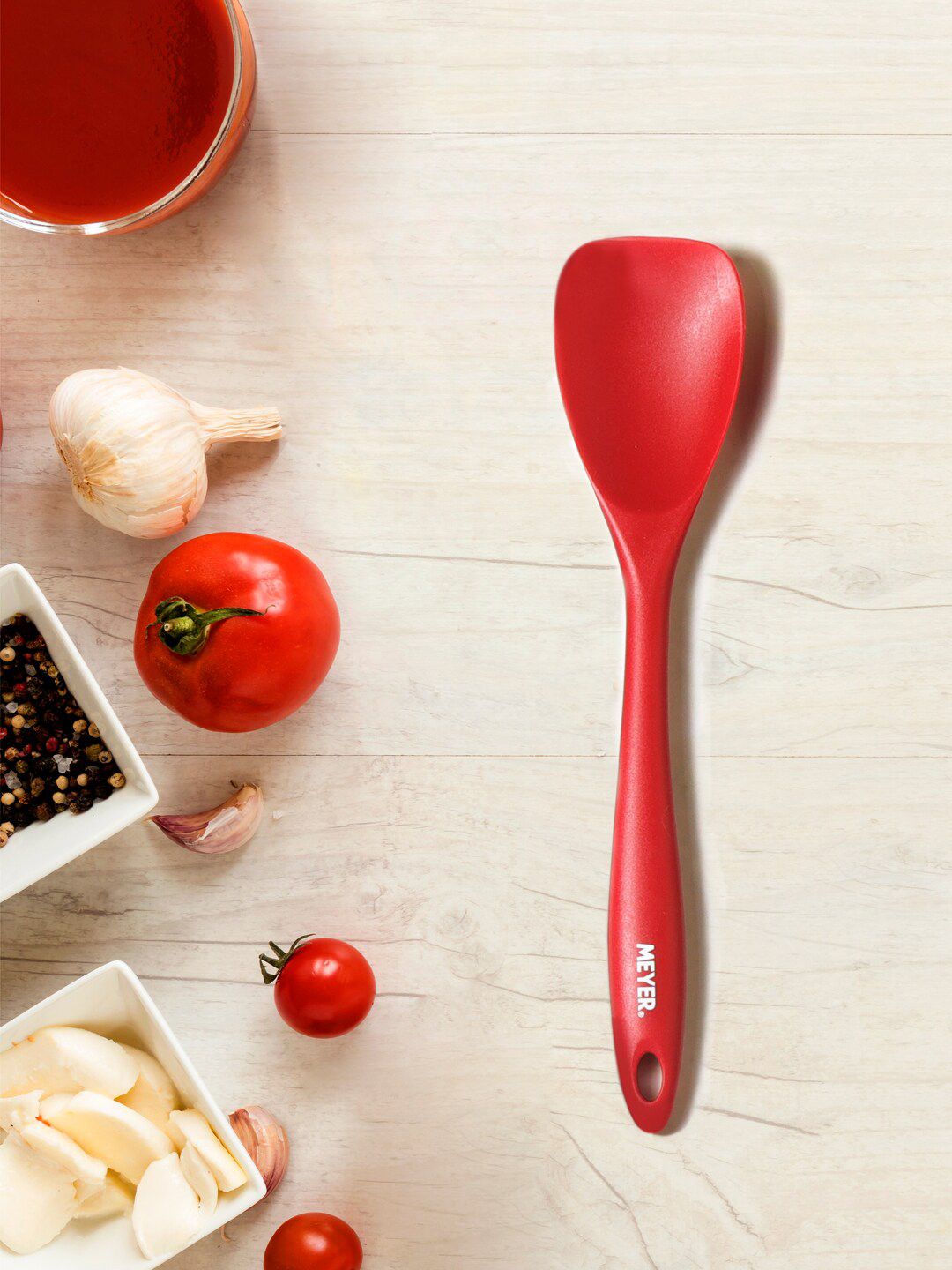 MEYER Red Solid Silicone Spatula Price in India