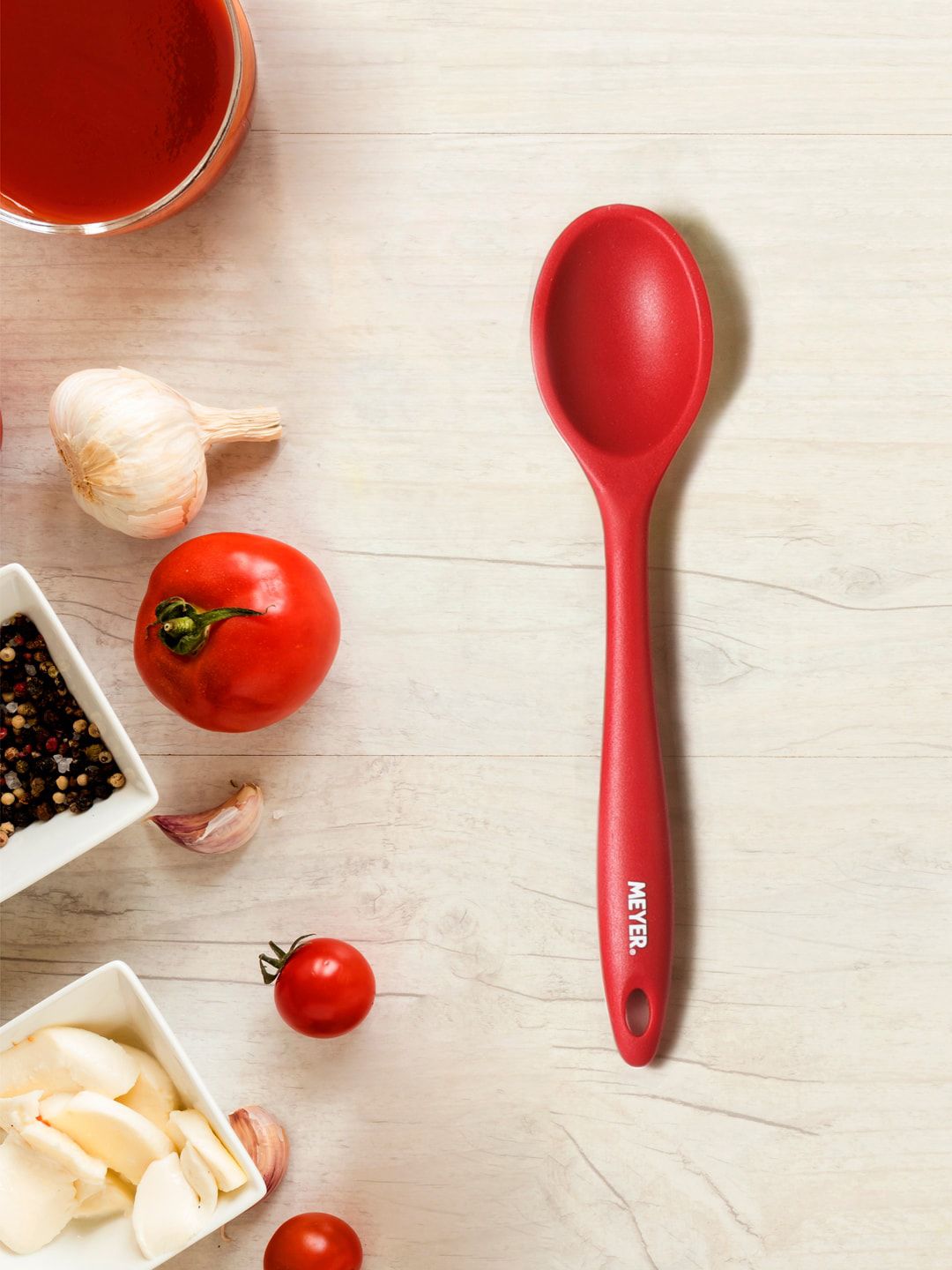 MEYER Red Solid Silicone Spoon Price in India