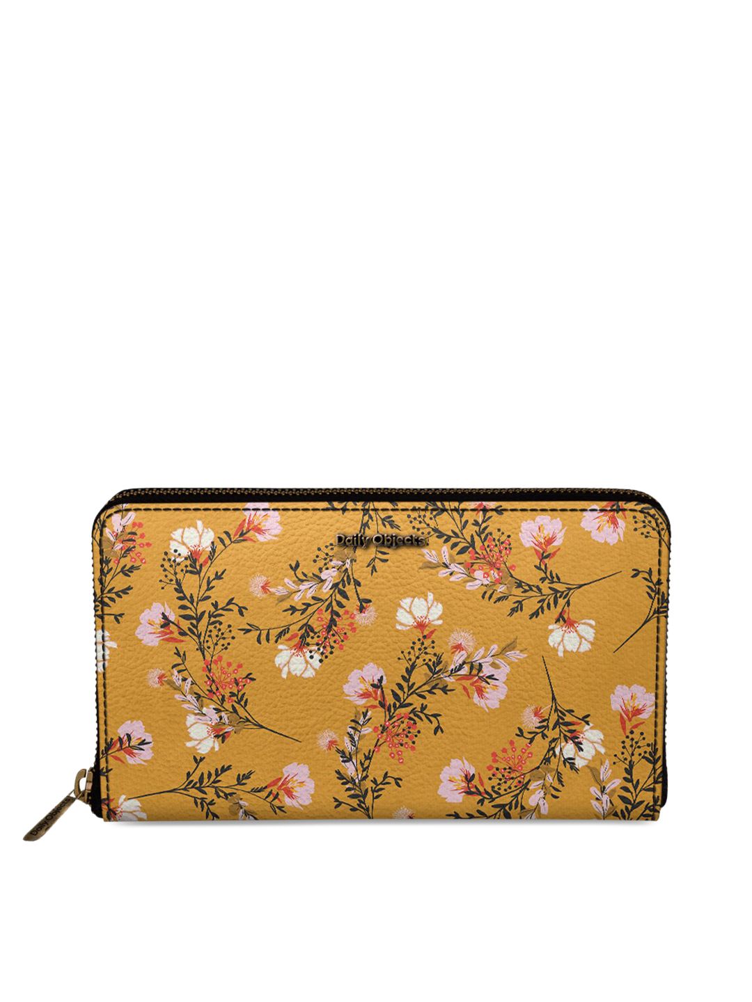 DailyObjects Women Multicoloured Floral Print Zip Around Wallet Price in India