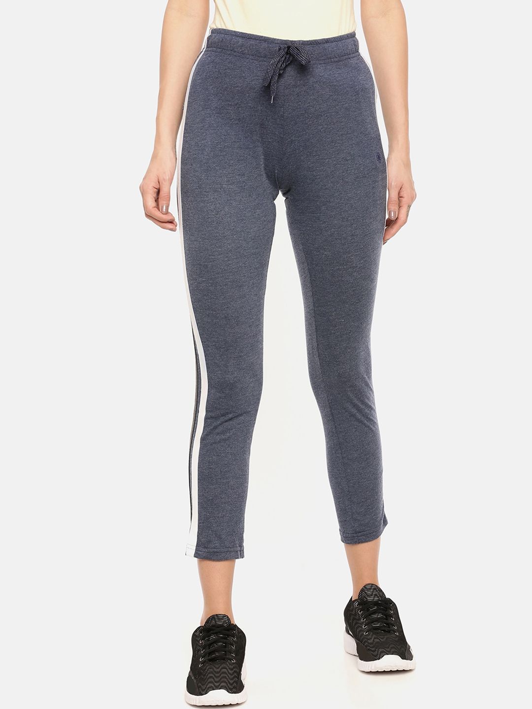 Dollar Missy Women Blue Solid Slim Fit Track Pants Price in India