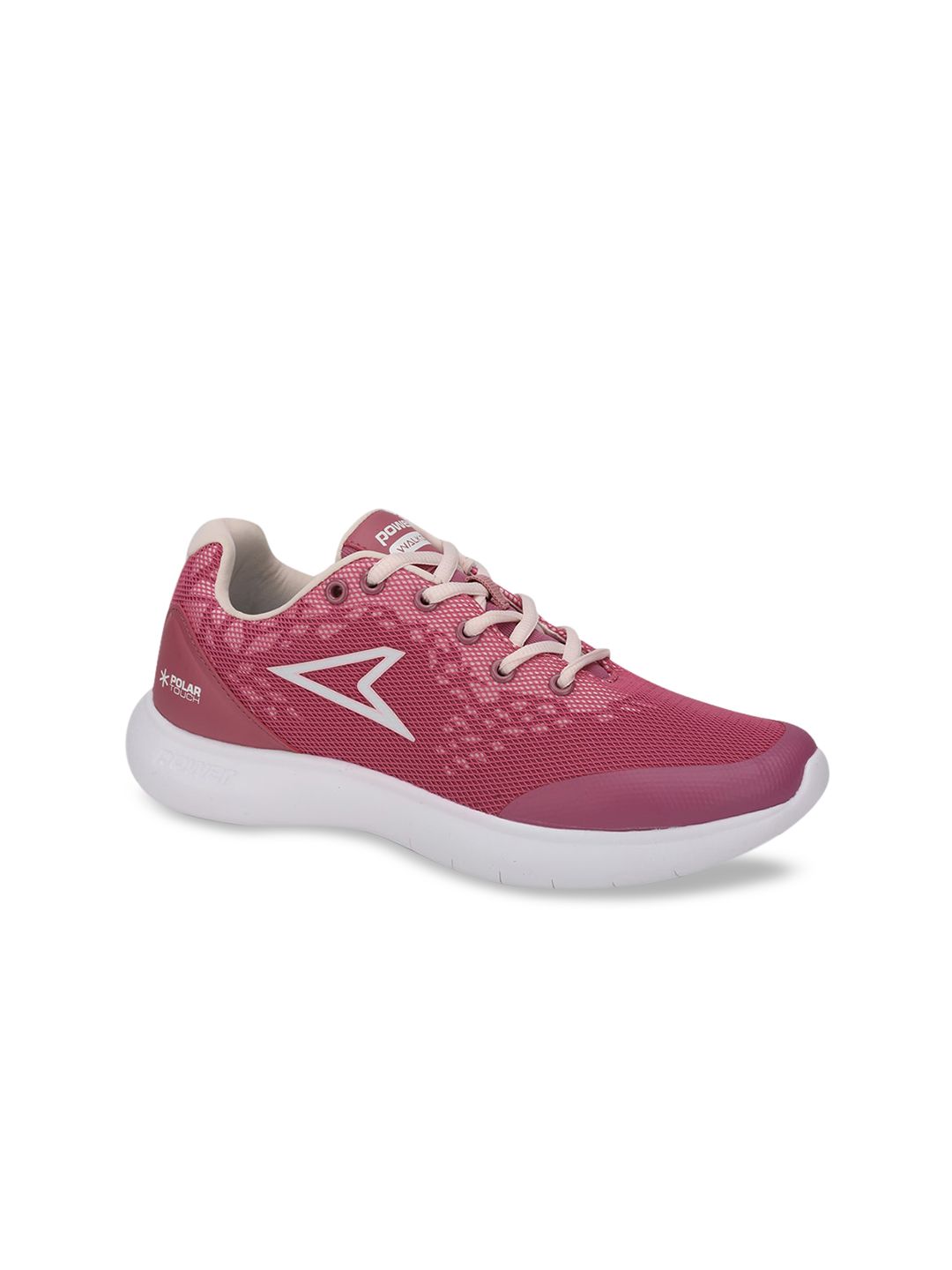 Power Women Red Woven Design Sneakers Price in India