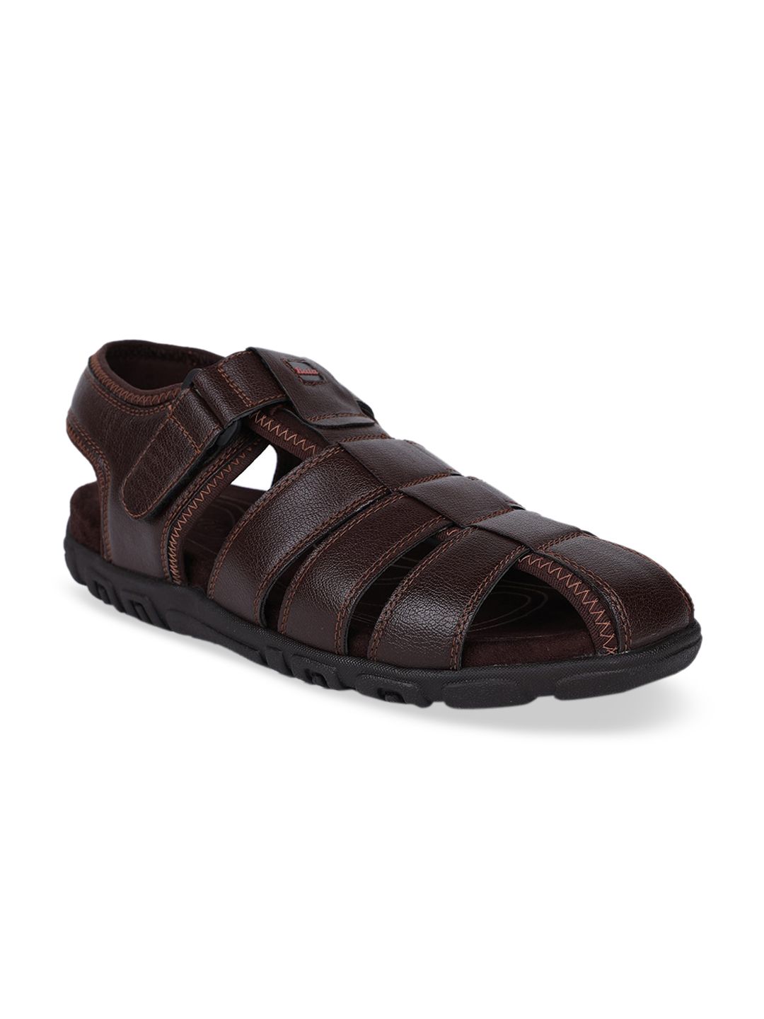 Bata Men Brown Fisherman Sandals