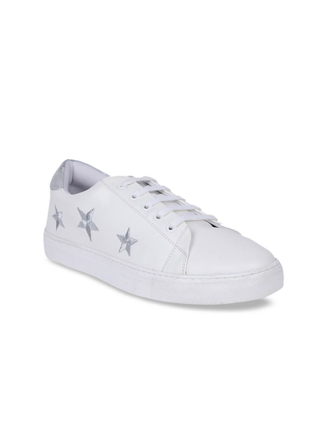 North Star Women White Solid Sneakers