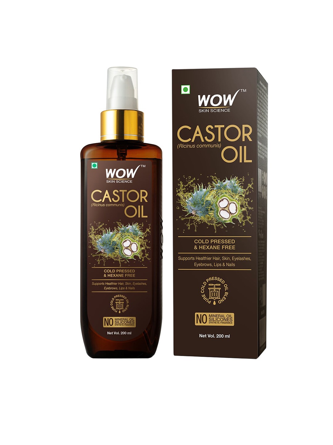 WOW Skin Science Castor Oil 200 ml Price in India