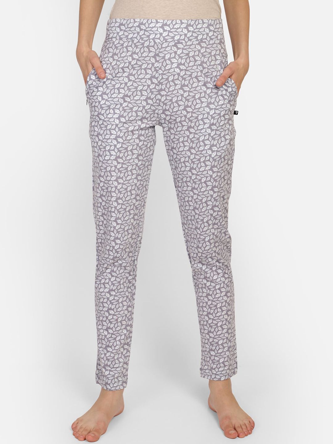 Proteens Women Grey Printed Lounge Pant Price in India