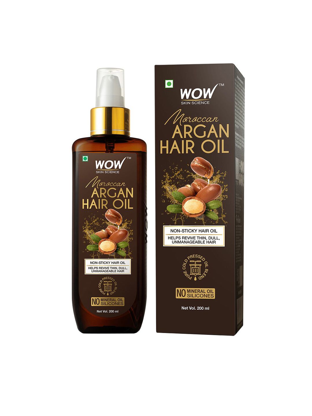 WOW SKIN SCIENCE Moroccan Argan Hair Oil -200 ml Price in India