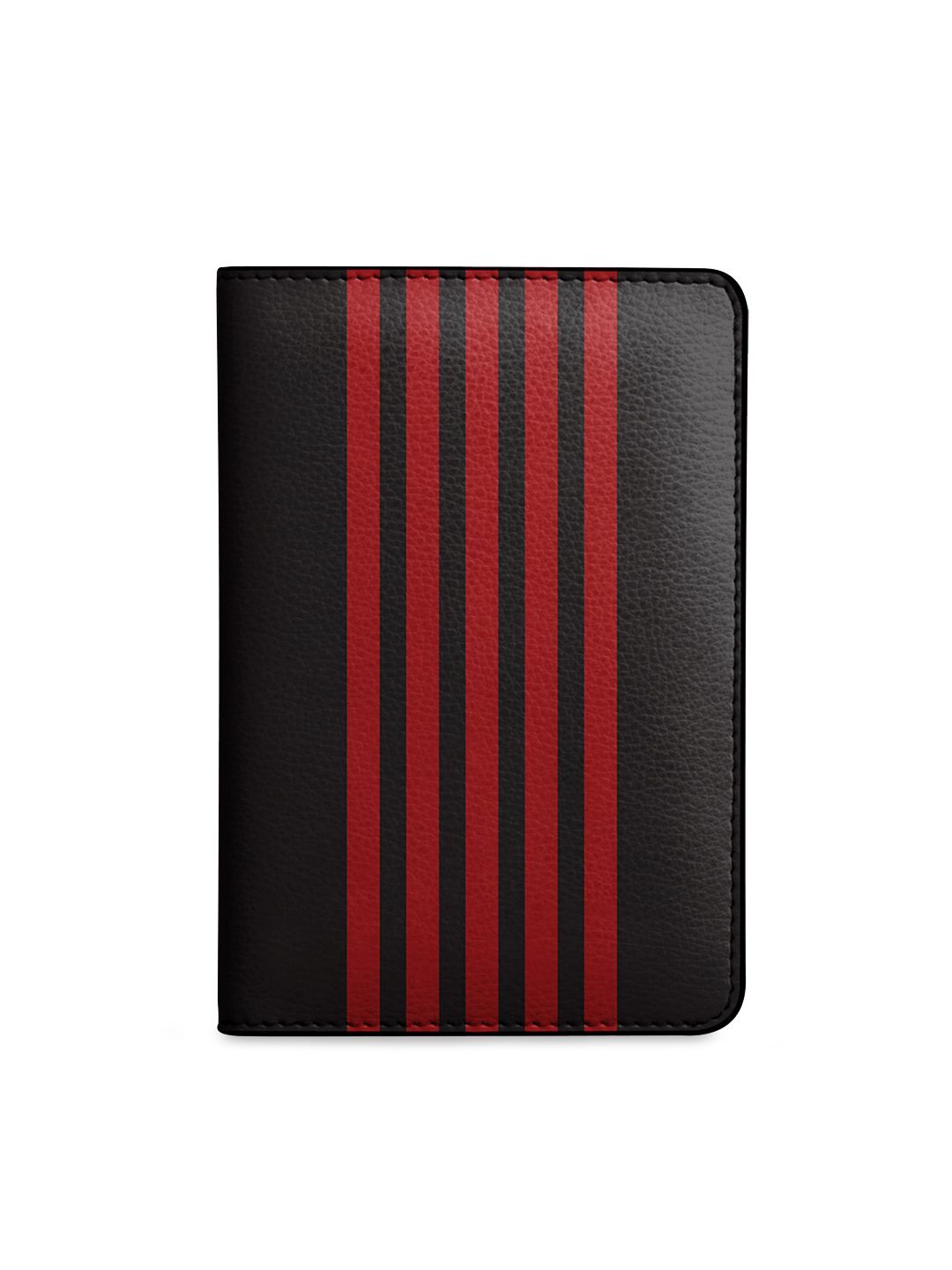 DailyObjects Women Red & Black Striped Passport Holder Price in India