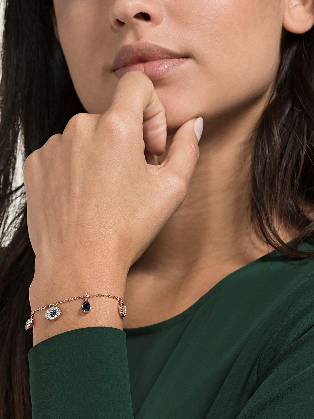 SWAROVSKI Rose Gold-Plated Symbolic Bracelet Price in India