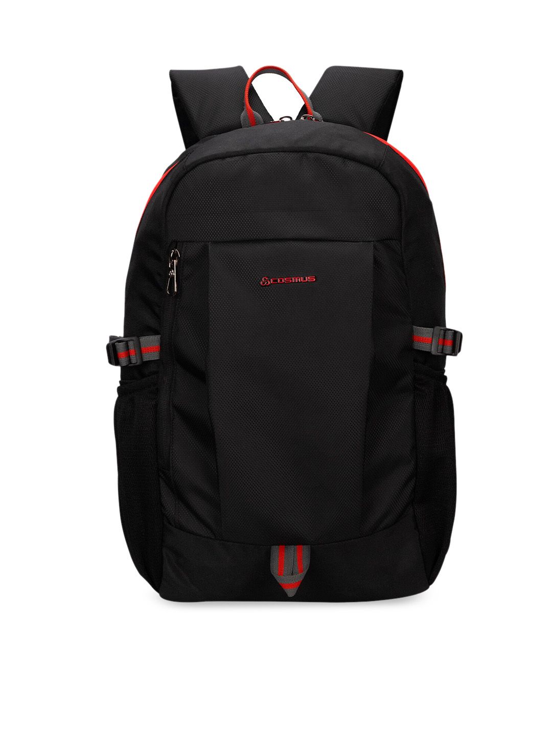 COSMUS Unisex Black & Red Solid ACE Casual Laptop Backpack Price in India