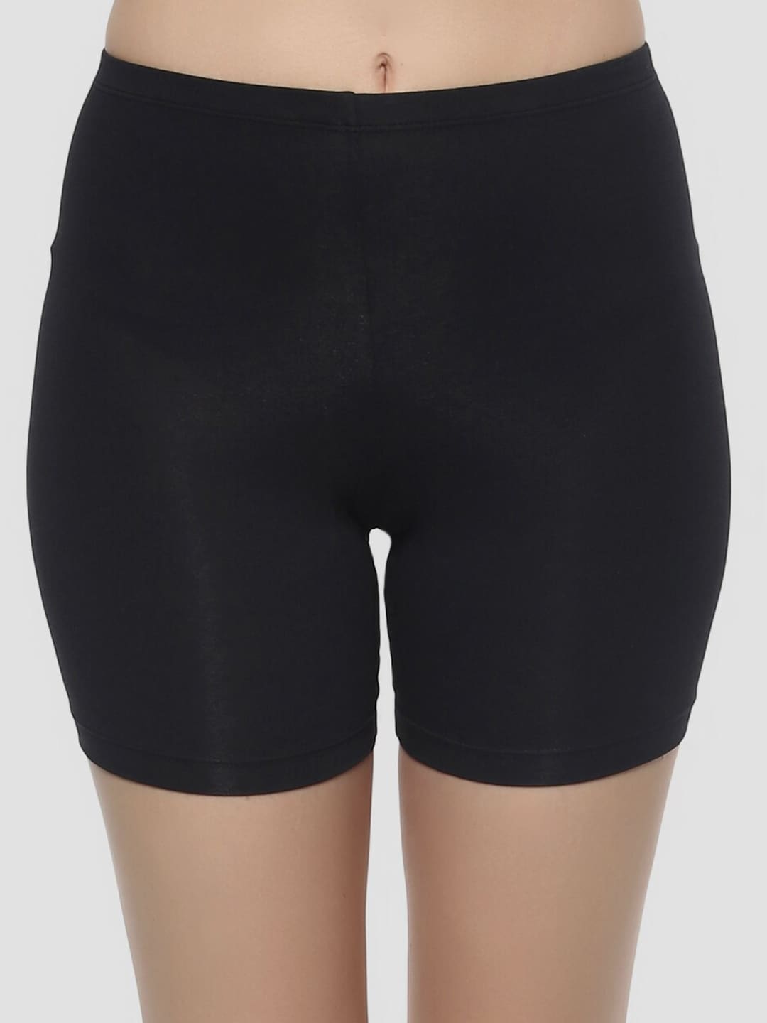 Soie Women Black Solid Cycling Shorts CS-1 Price in India